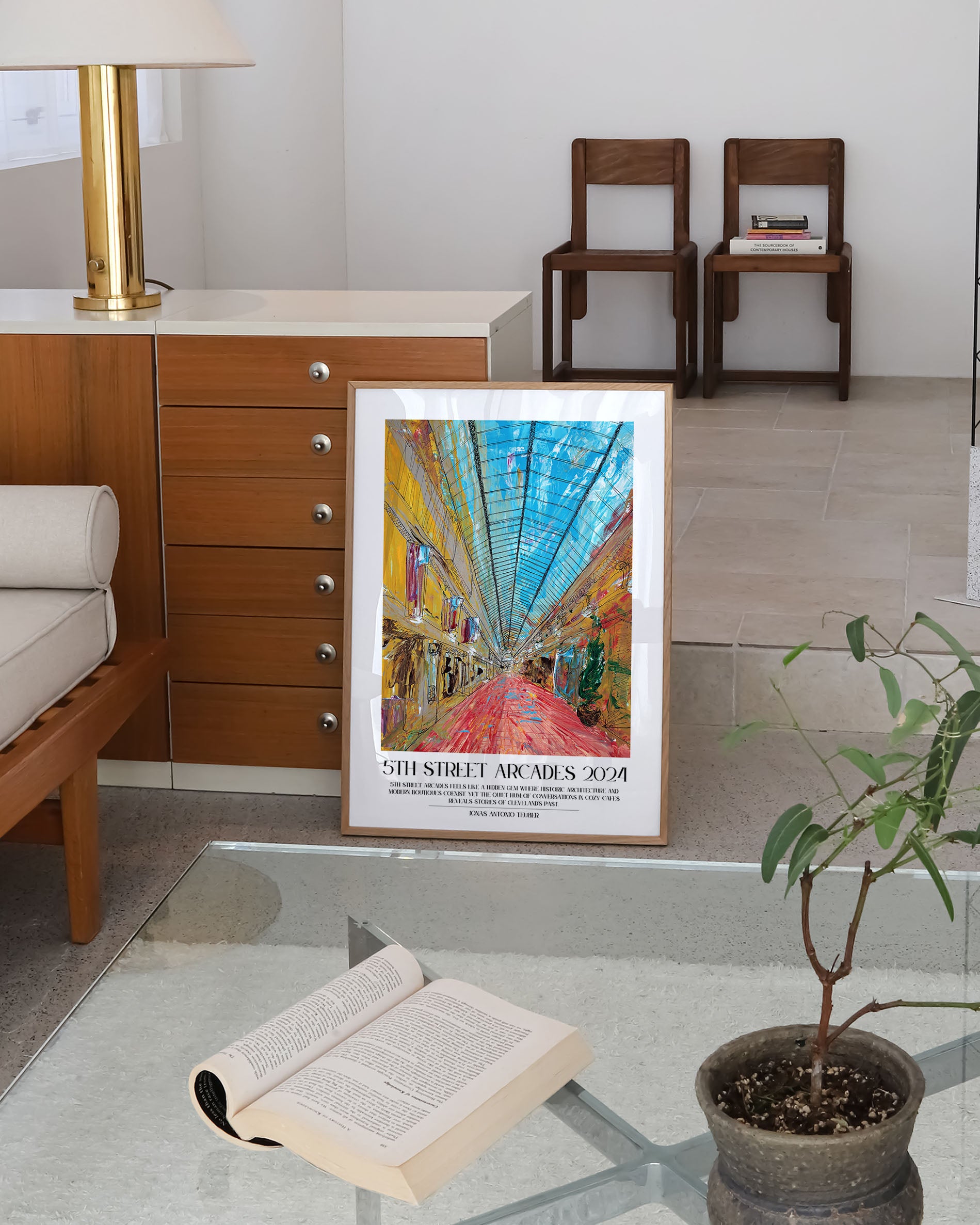 5th Street Arcades Poster – Print Material Wandbild, moderne Kunst & Fine Art Print von Spawnd, handgefertigt & Made in Germany