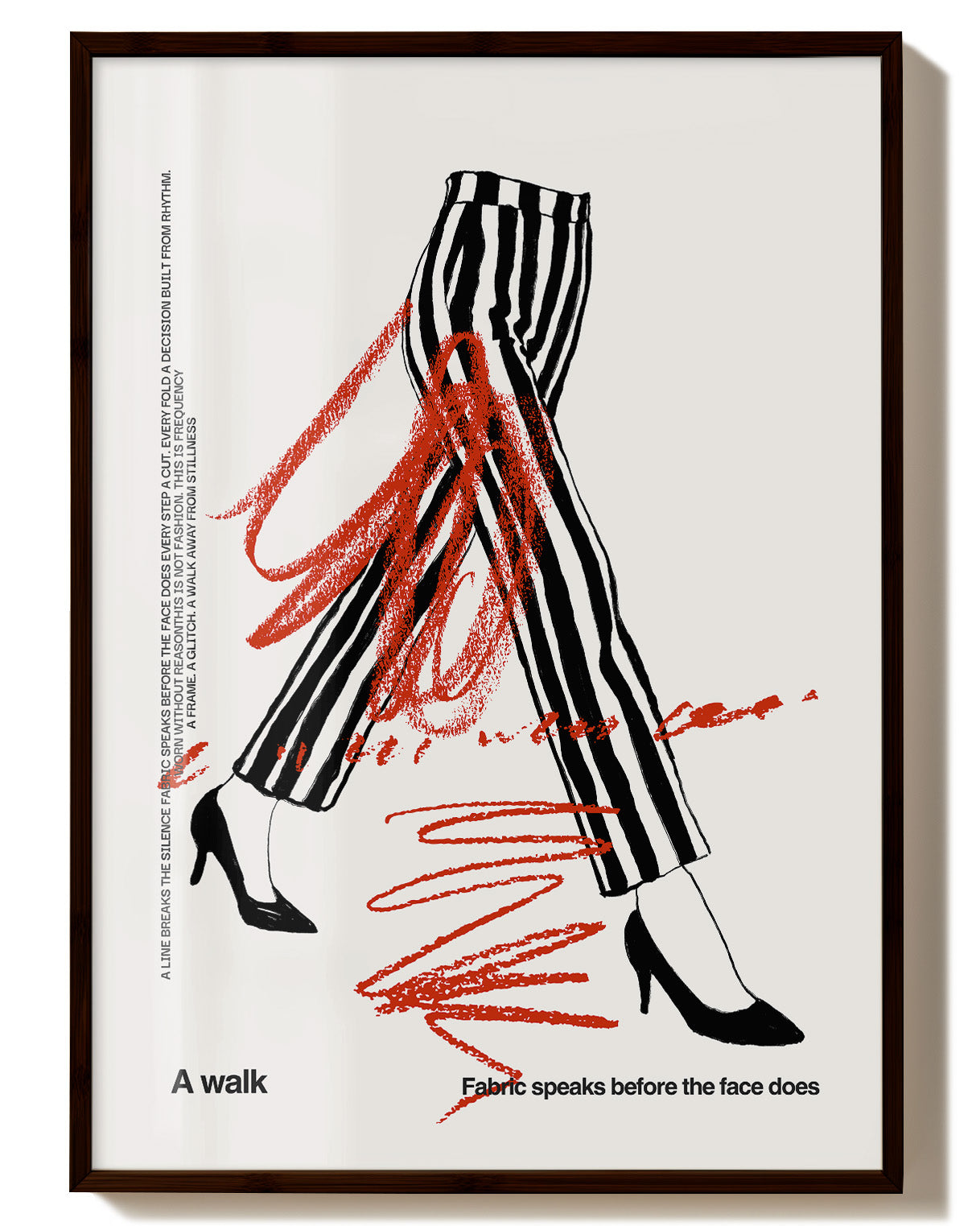A Walk Poster – Print Material Wandbild, moderne Kunst & Fine Art Print von Spawnd, handgefertigt & Made in Germany