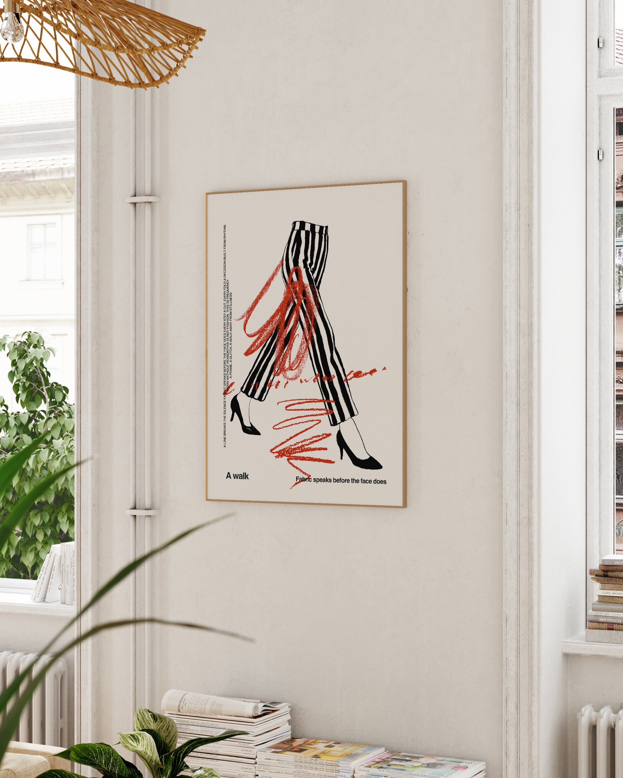 A Walk Poster – Print Material Wandbild, moderne Kunst & Fine Art Print von Spawnd, handgefertigt & Made in Germany