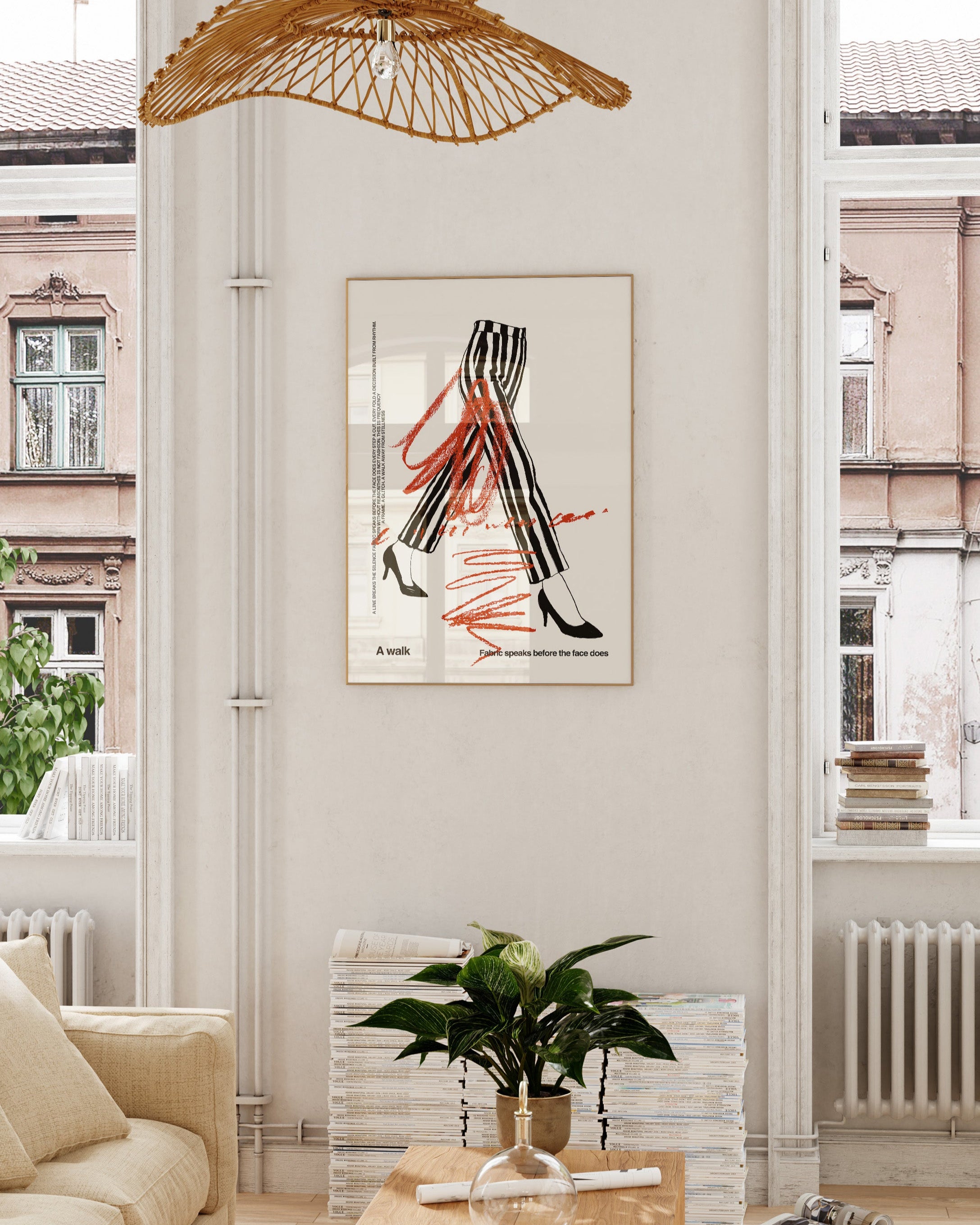 A Walk Poster – Print Material Wandbild, moderne Kunst & Fine Art Print von Spawnd, handgefertigt & Made in Germany