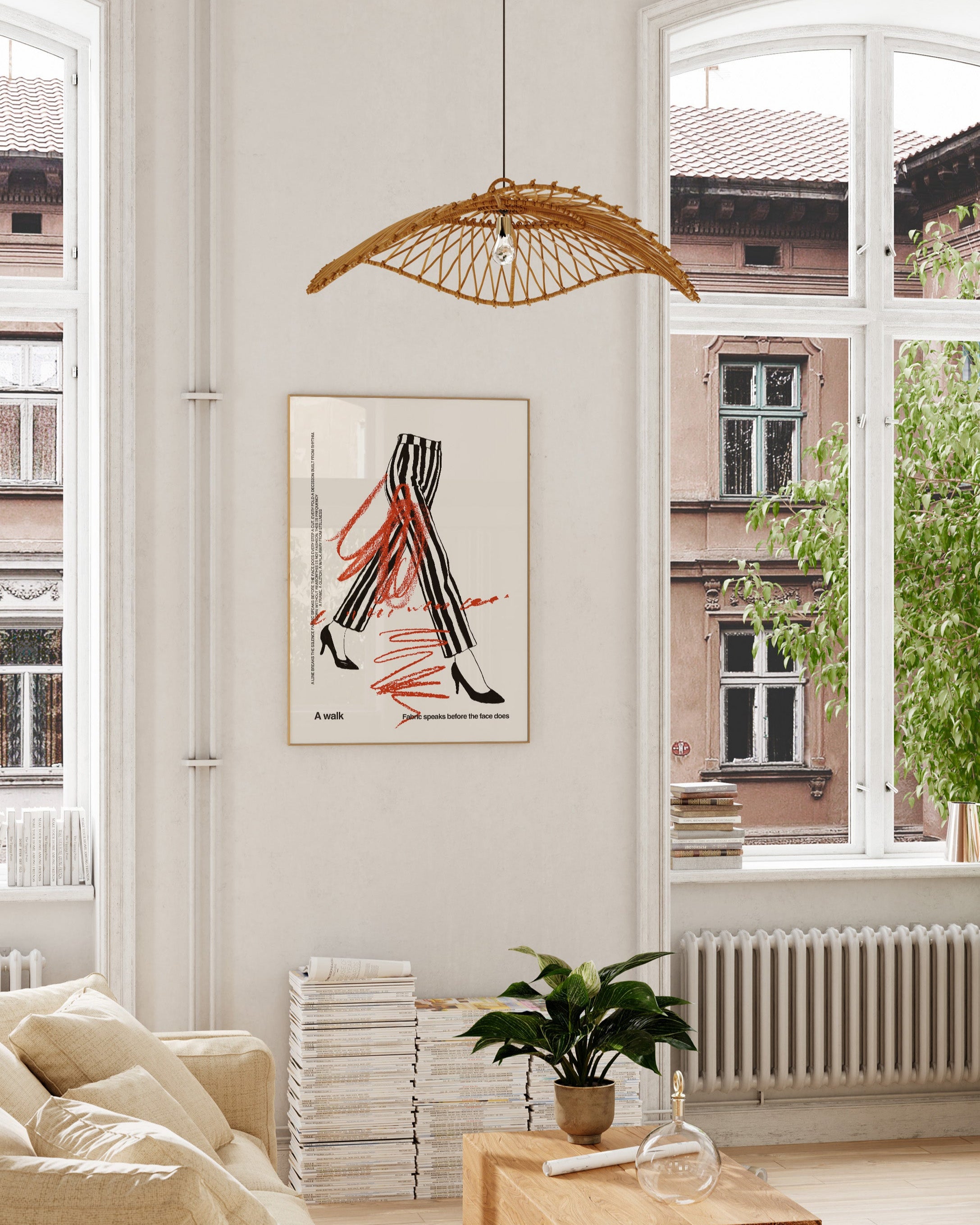 A Walk Poster – Print Material Wandbild, moderne Kunst & Fine Art Print von Spawnd, handgefertigt & Made in Germany