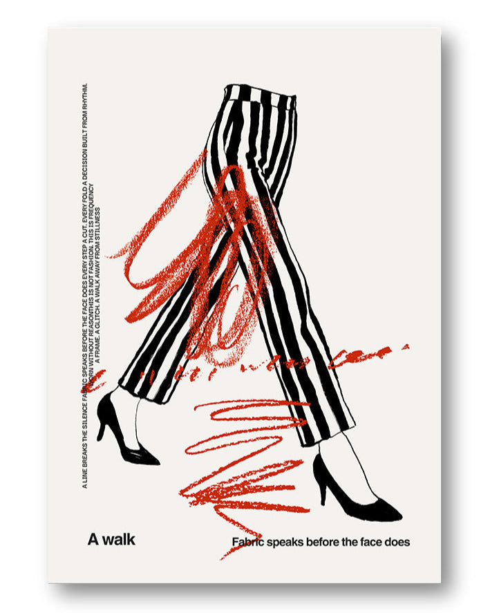 A Walk Poster – Print Material Wandbild, moderne Kunst & Fine Art Print von Spawnd, handgefertigt & Made in Germany