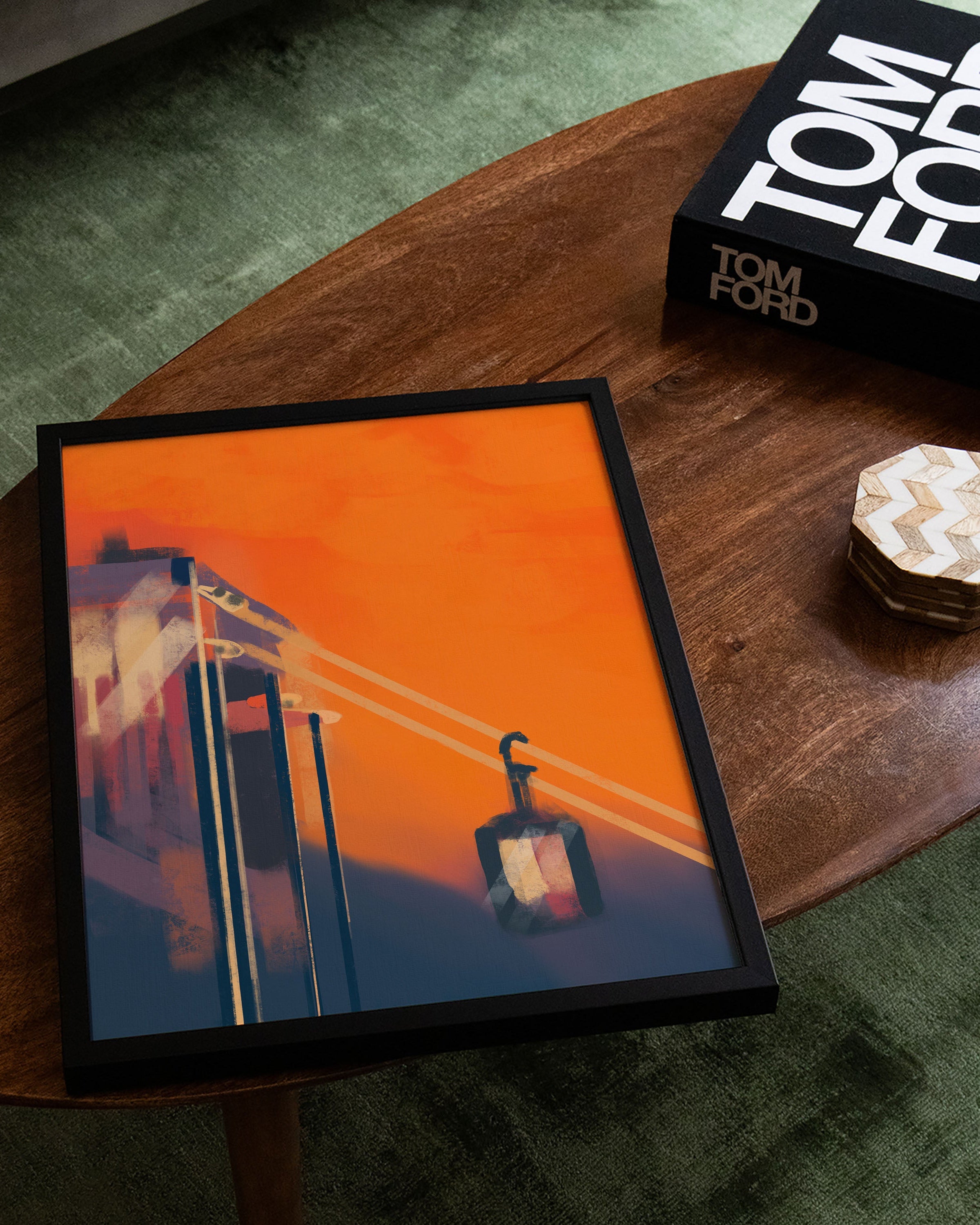 Alps Poster – Print Material Wandbild, moderne Kunst & Fine Art Print von Spawnd, handgefertigt & Made in Germany