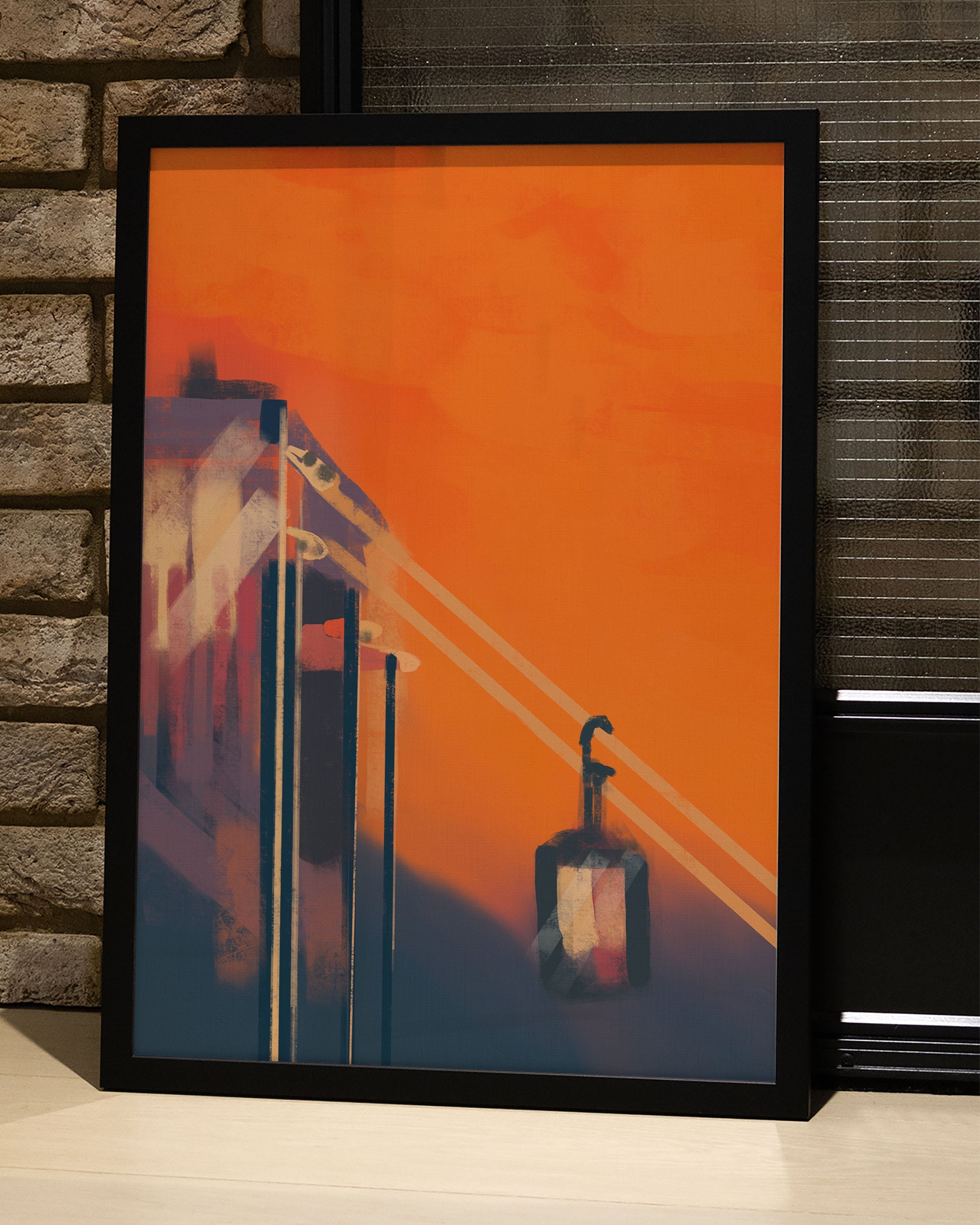 Alps Poster – Print Material Wandbild, moderne Kunst & Fine Art Print von Spawnd, handgefertigt & Made in Germany