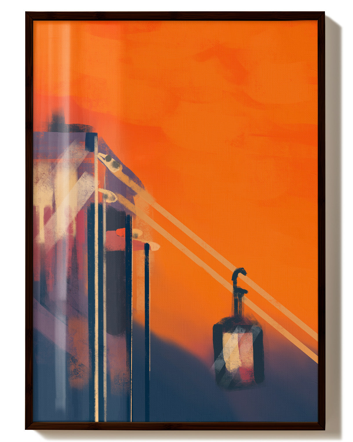 Alps Poster – Print Material Wandbild, moderne Kunst & Fine Art Print von Spawnd, handgefertigt & Made in Germany