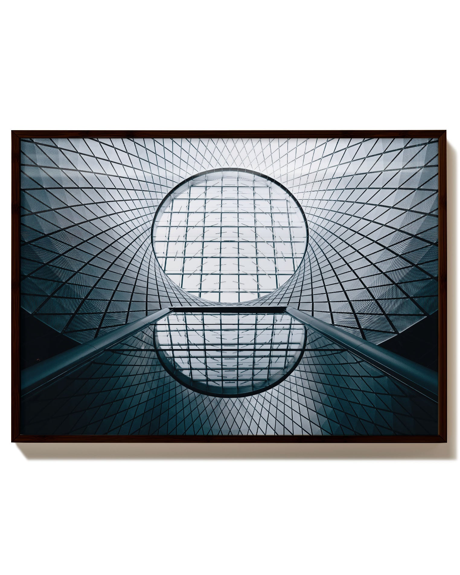 Architectural Illusion Poster – Print Material Wandbild, moderne Kunst & Fine Art Print von Spawnd, handgefertigt & Made in Germany