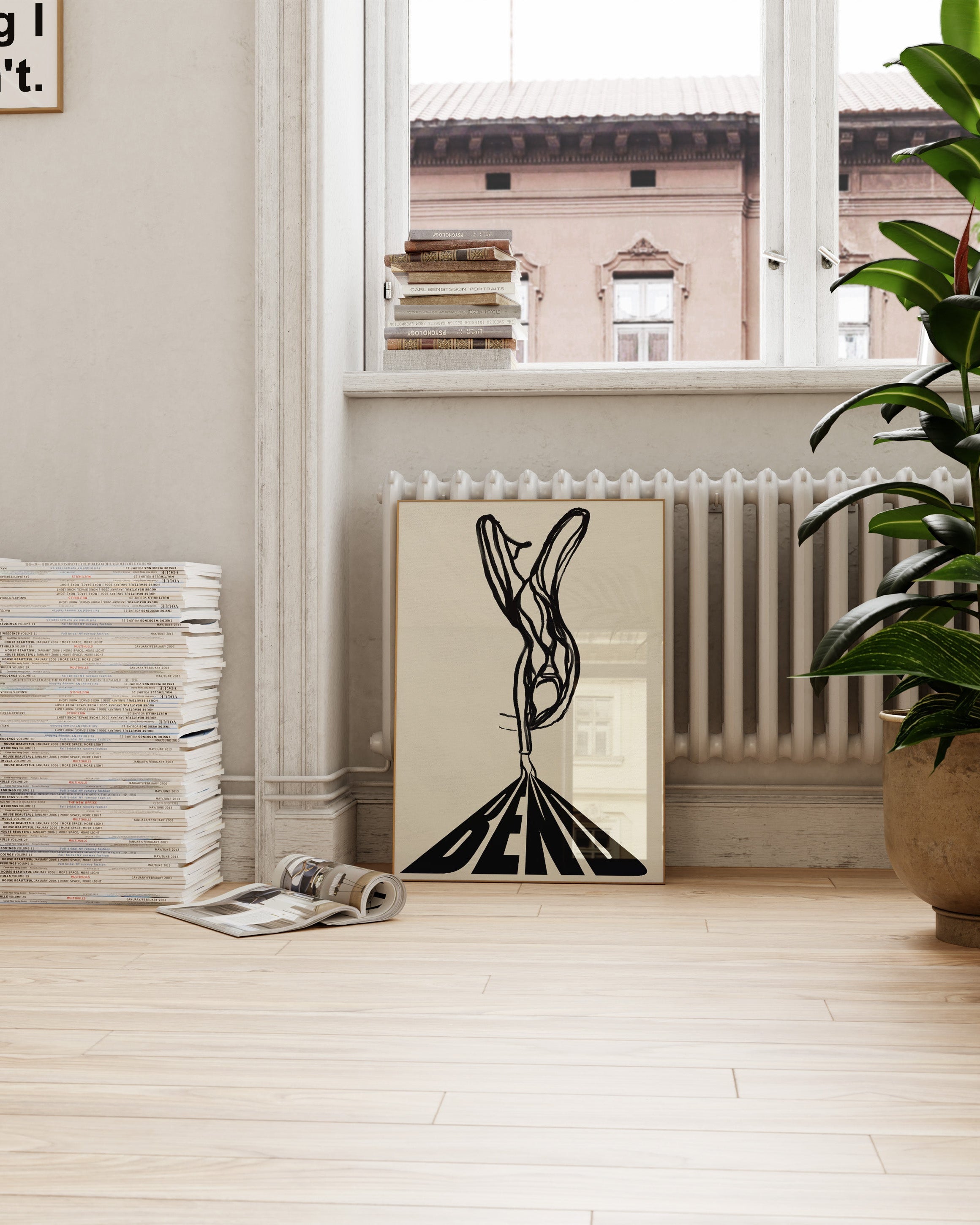 Bend Poster – Print Material Wandbild, moderne Kunst & Fine Art Print von Spawnd, handgefertigt & Made in Germany