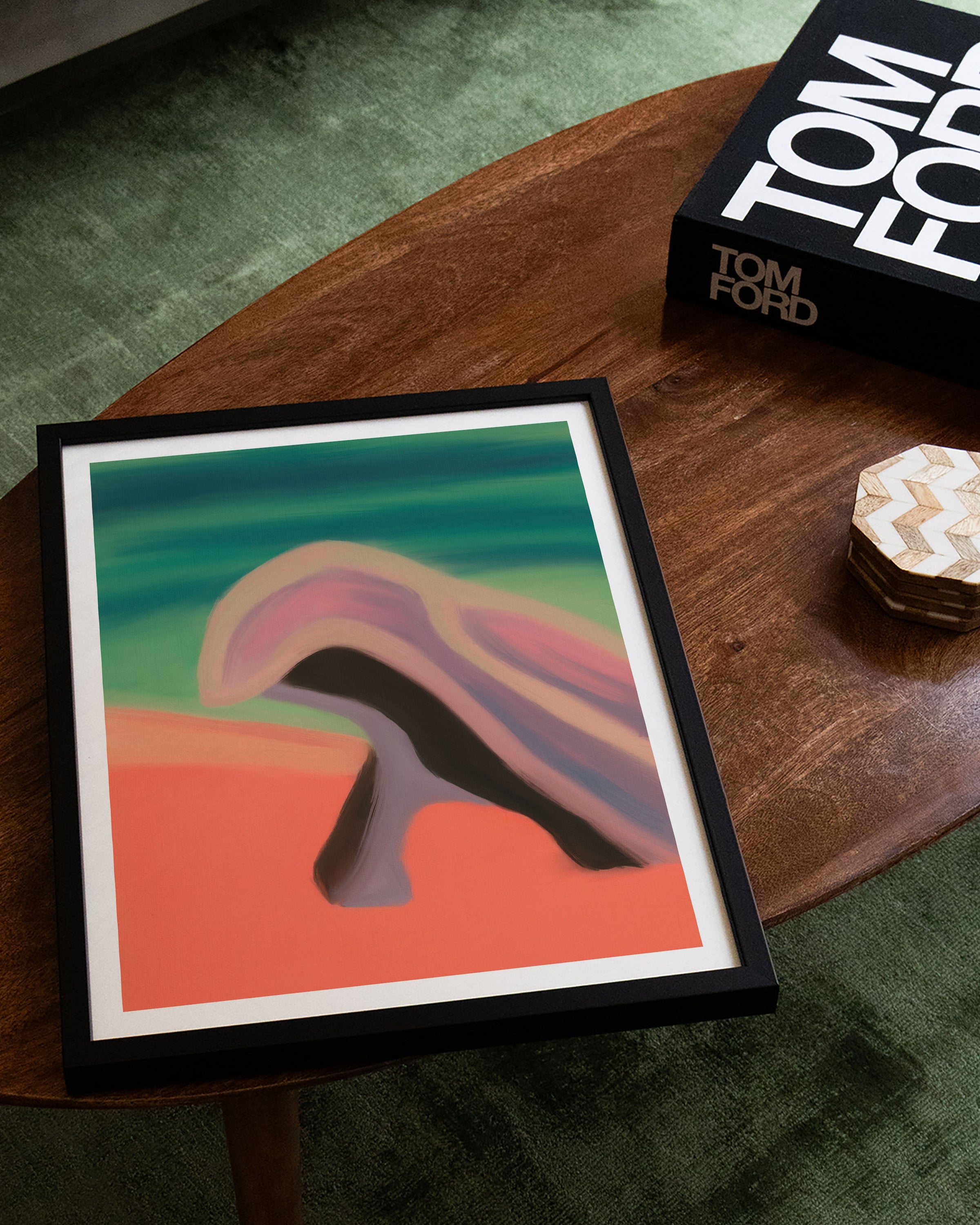 Bending Quietly Poster – FineArt Wandbild, moderne Kunst & Fine Art Print von Spawnd, handgefertigt & Made in Germany