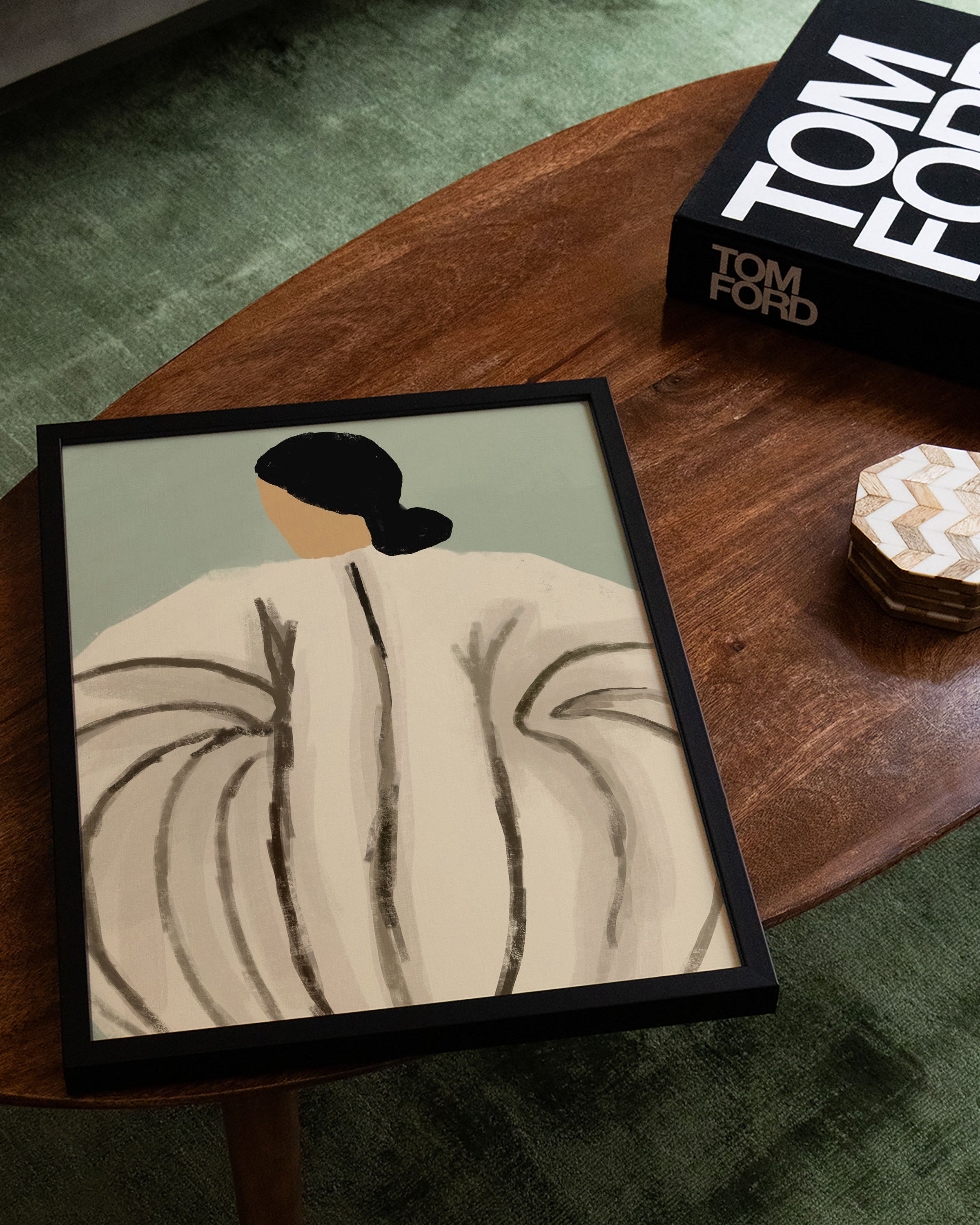 Beneath the Pattern Poster – Print Material Wandbild, moderne Kunst & Fine Art Print von Spawnd, handgefertigt & Made in Germany