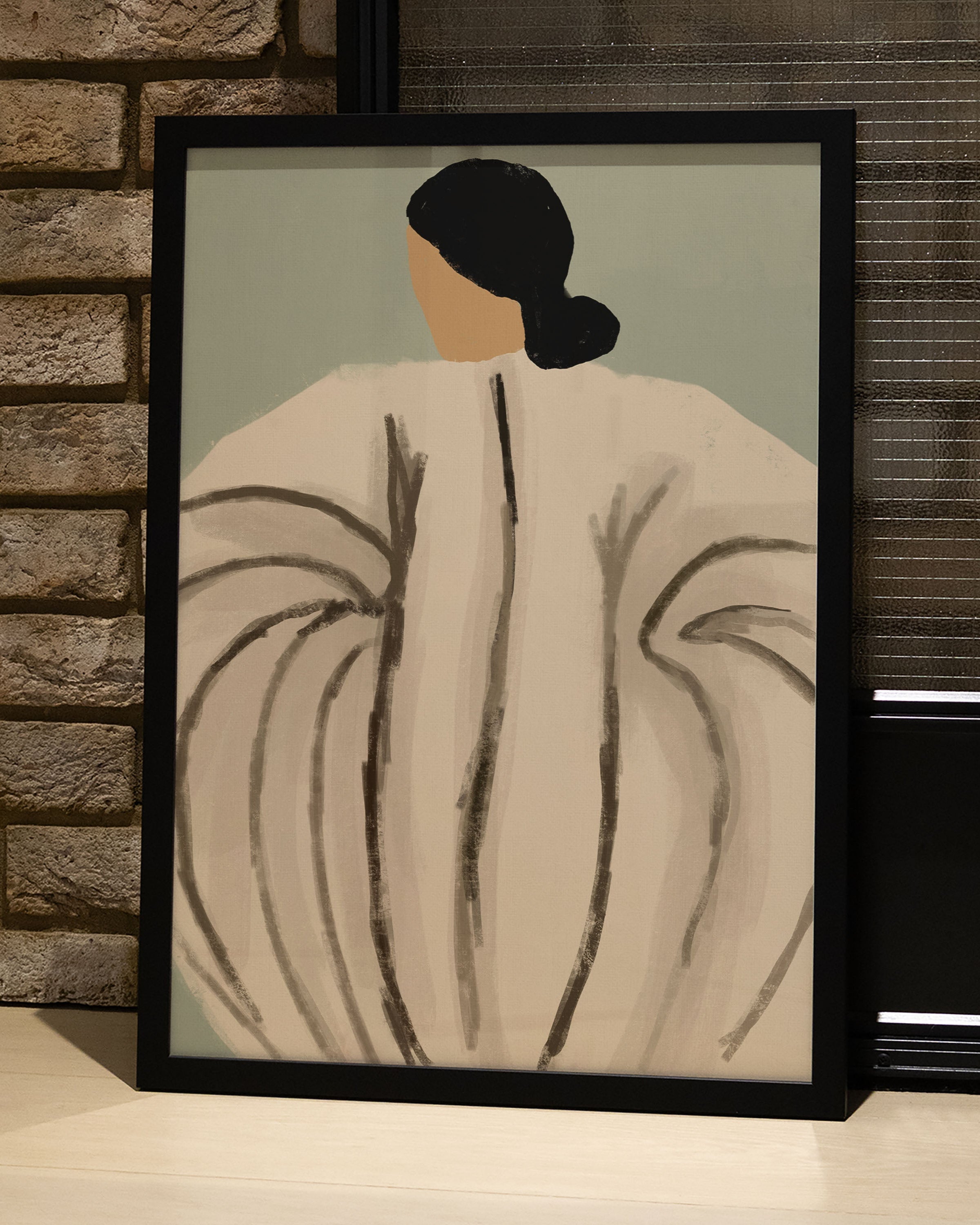 Beneath the Pattern Poster – Print Material Wandbild, moderne Kunst & Fine Art Print von Spawnd, handgefertigt & Made in Germany