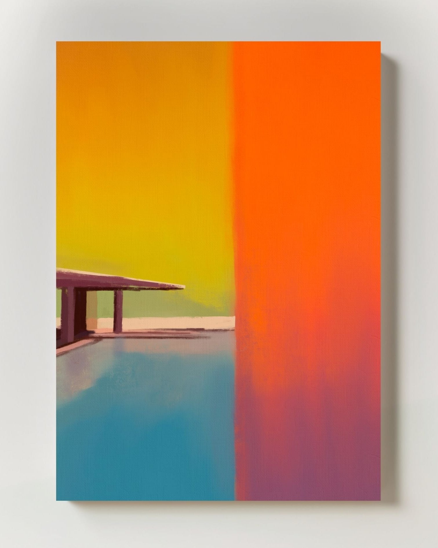 Beverly Hills Poster – Print Material Wandbild, moderne Kunst & Fine Art Print von Spawnd, handgefertigt & Made in Germany