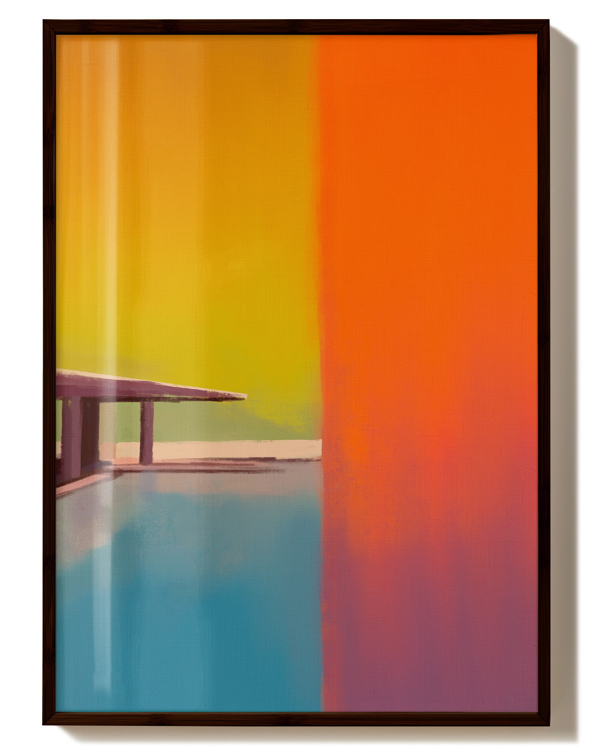 Beverly Hills Poster – Print Material Wandbild, moderne Kunst & Fine Art Print von Spawnd, handgefertigt & Made in Germany