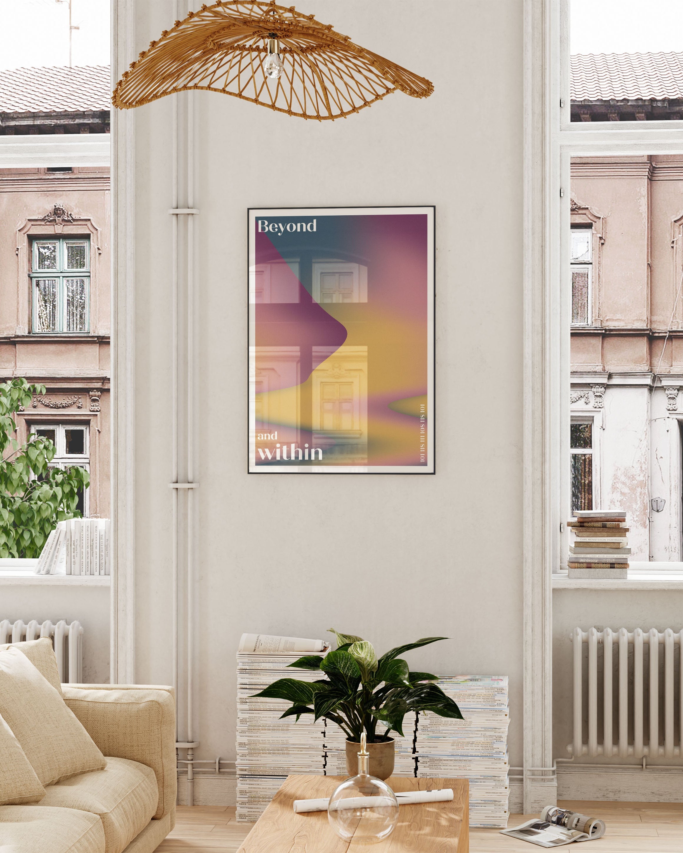 Beyond and Within Poster – Print Material Wandbild, moderne Kunst & Fine Art Print von Spawnd, handgefertigt & Made in Germany