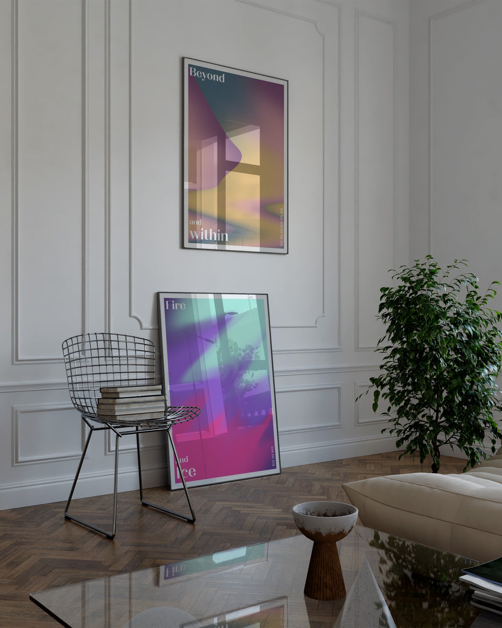 Beyond and Within Poster – Print Material Wandbild, moderne Kunst & Fine Art Print von Spawnd, handgefertigt & Made in Germany