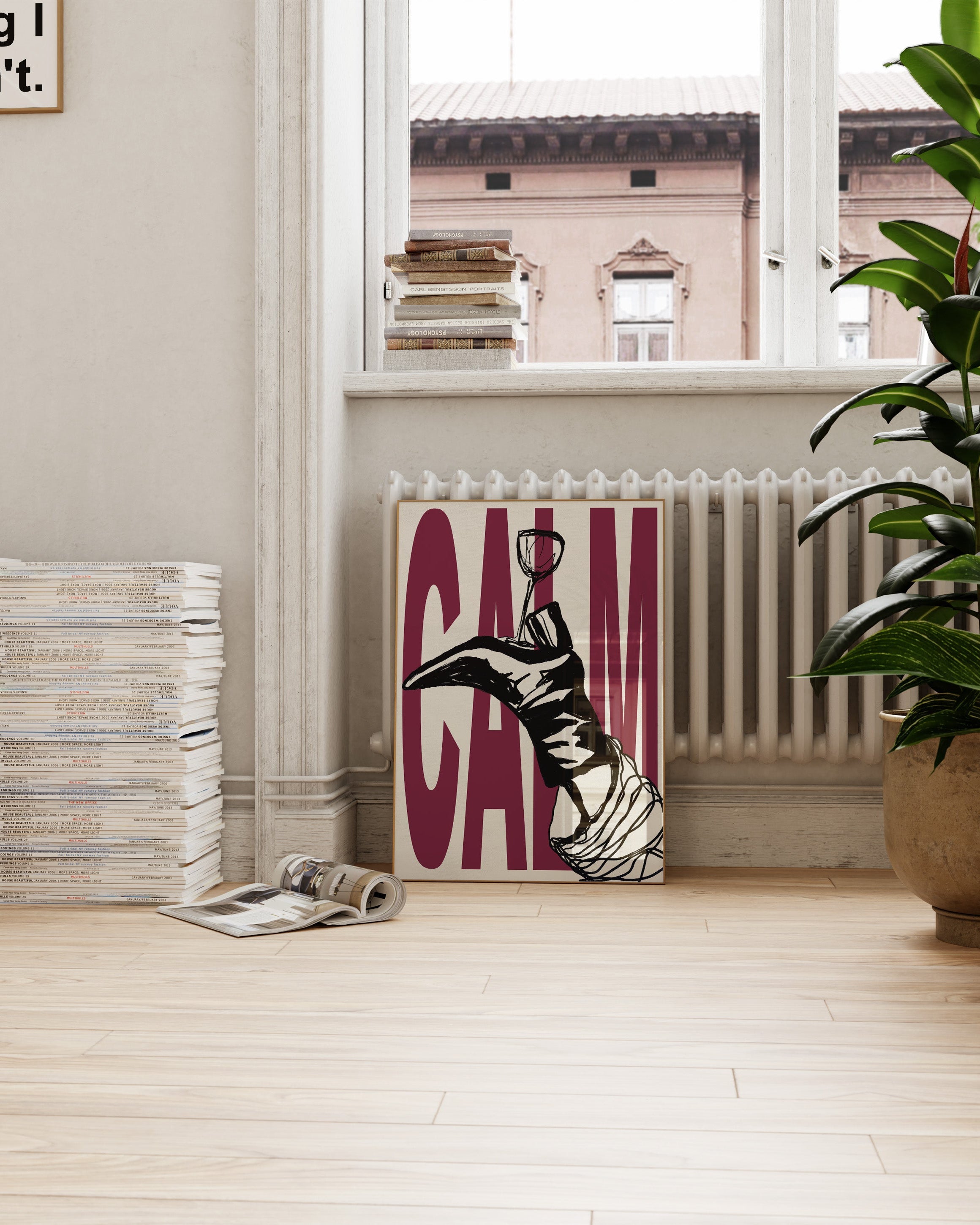 Calm Poster – Print Material Wandbild, moderne Kunst & Fine Art Print von Spawnd, handgefertigt & Made in Germany