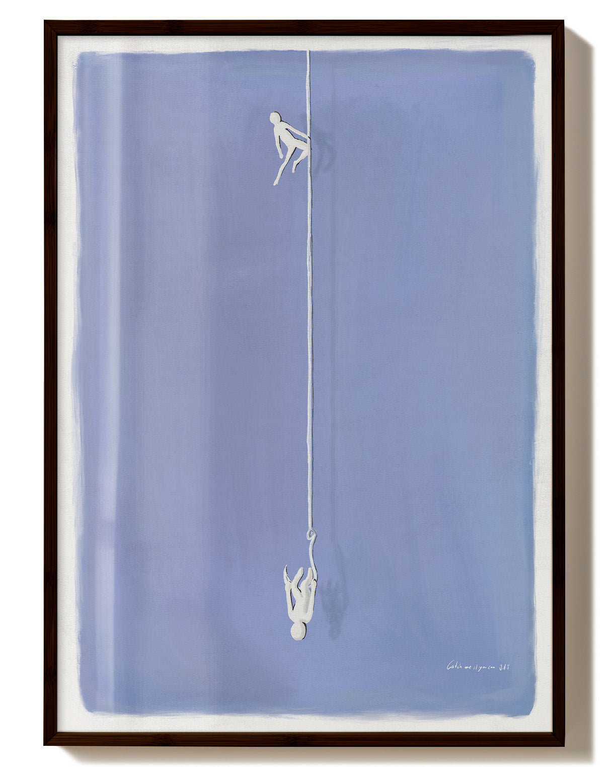 Catch me if you Can Poster – Print Material Wandbild, moderne Kunst & Fine Art Print von Spawnd, handgefertigt & Made in Germany