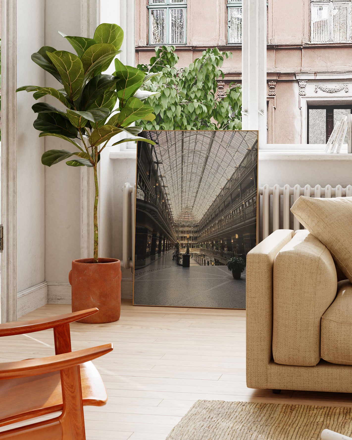 Cleveland Poster – FineArt Wandbild, moderne Kunst & Fine Art Print von Spawnd, handgefertigt & Made in Germany