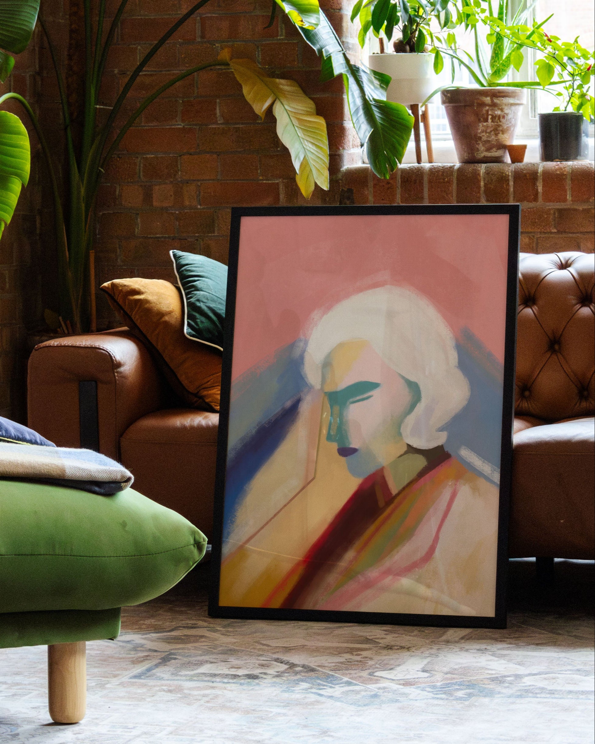 Color keeps me Poster – Print Material Wandbild, moderne Kunst & Fine Art Print von Spawnd, handgefertigt & Made in Germany