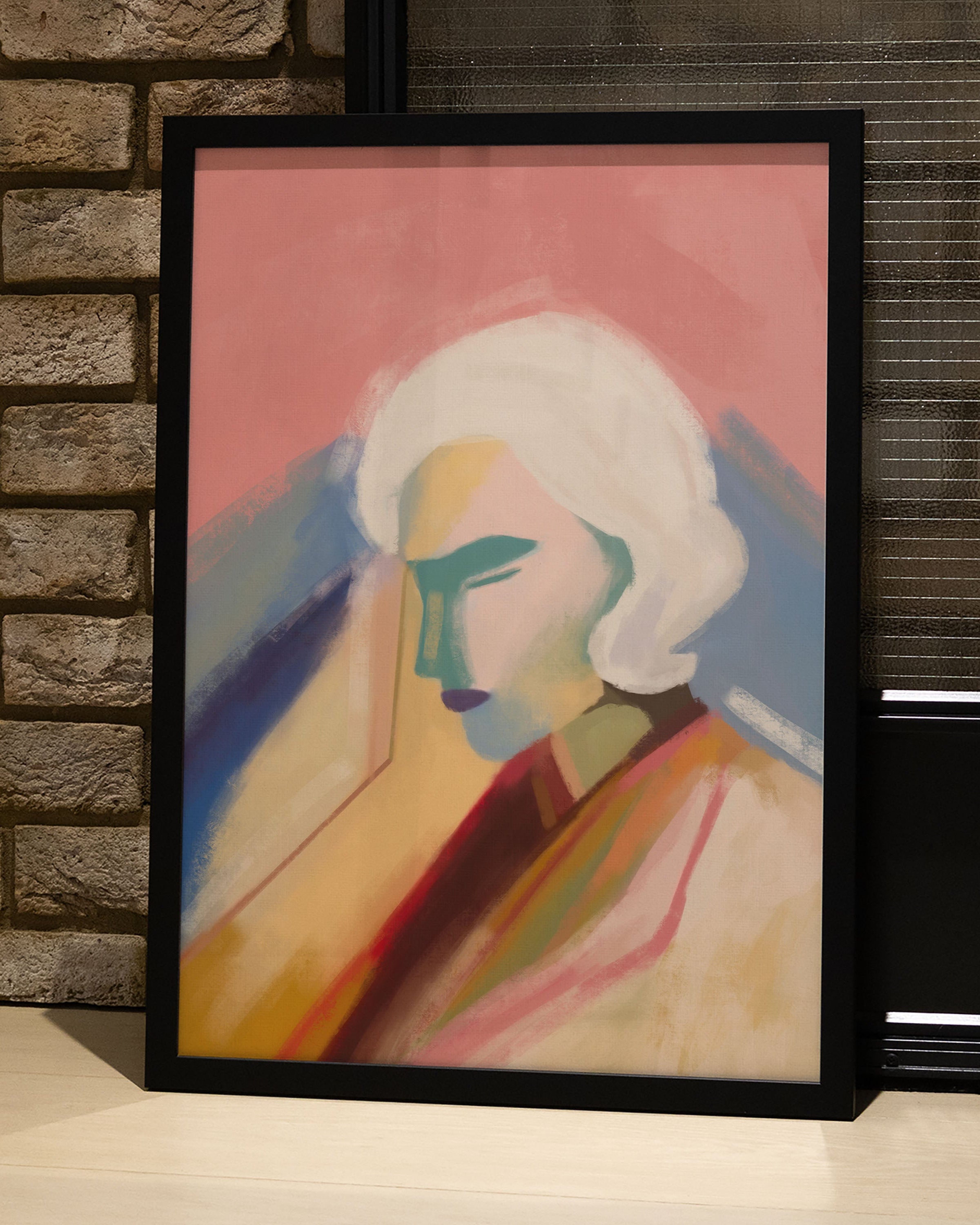 Color keeps me Poster – Print Material Wandbild, moderne Kunst & Fine Art Print von Spawnd, handgefertigt & Made in Germany