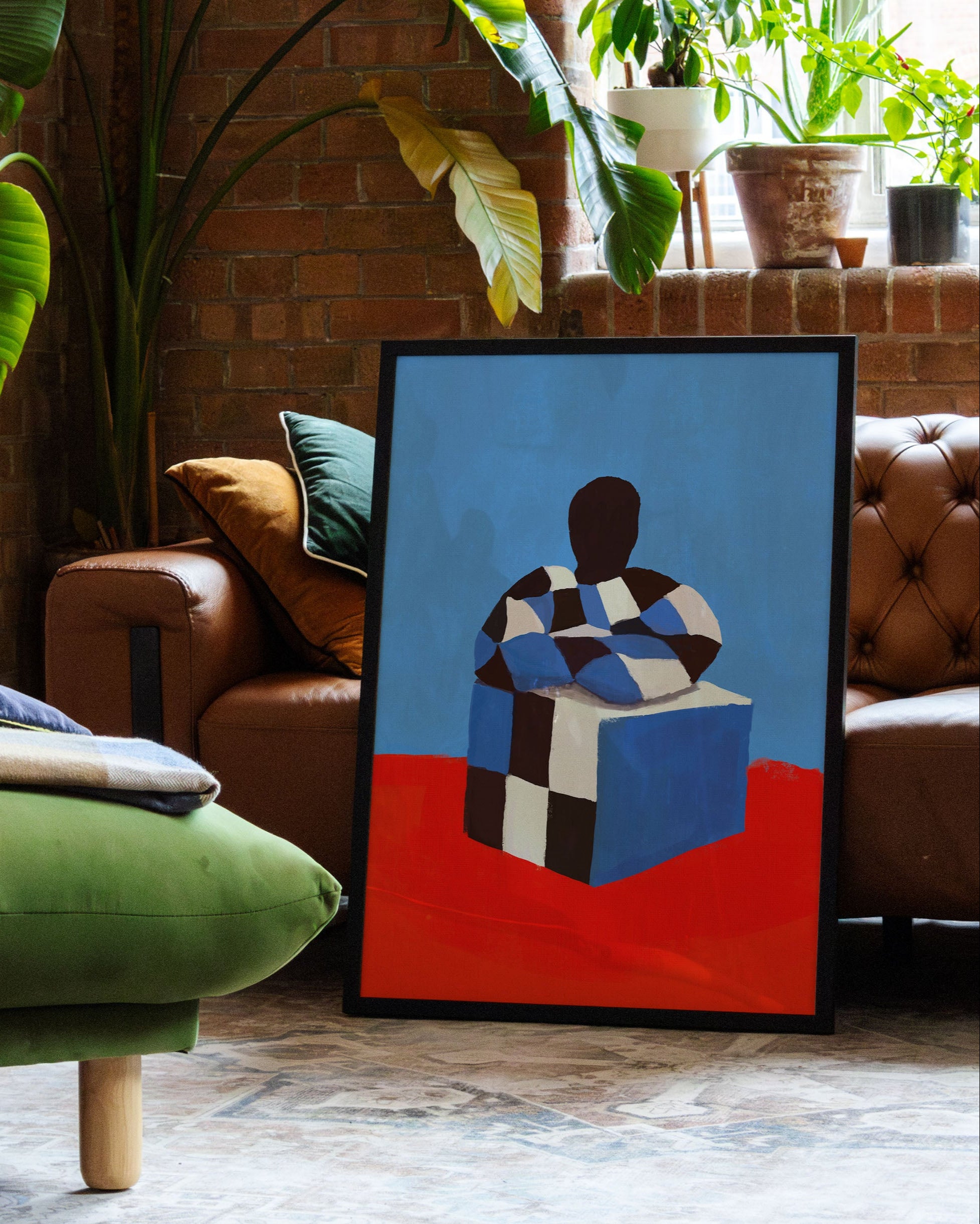 Cubed Self Poster – Print Material Wandbild, moderne Kunst & Fine Art Print von Spawnd, handgefertigt & Made in Germany