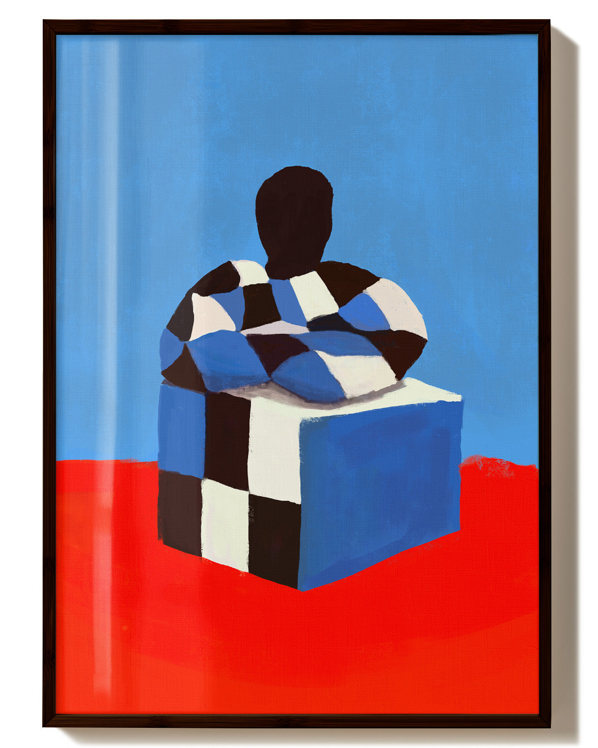 Cubed Self Poster – Print Material Wandbild, moderne Kunst & Fine Art Print von Spawnd, handgefertigt & Made in Germany