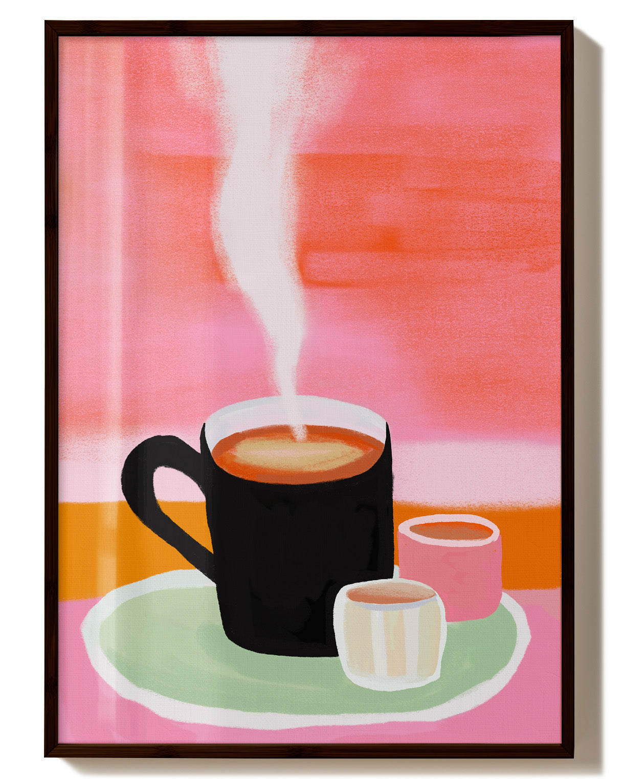 Cup of Calm Poster – Print Material Wandbild, moderne Kunst & Fine Art Print von Spawnd, handgefertigt & Made in Germany