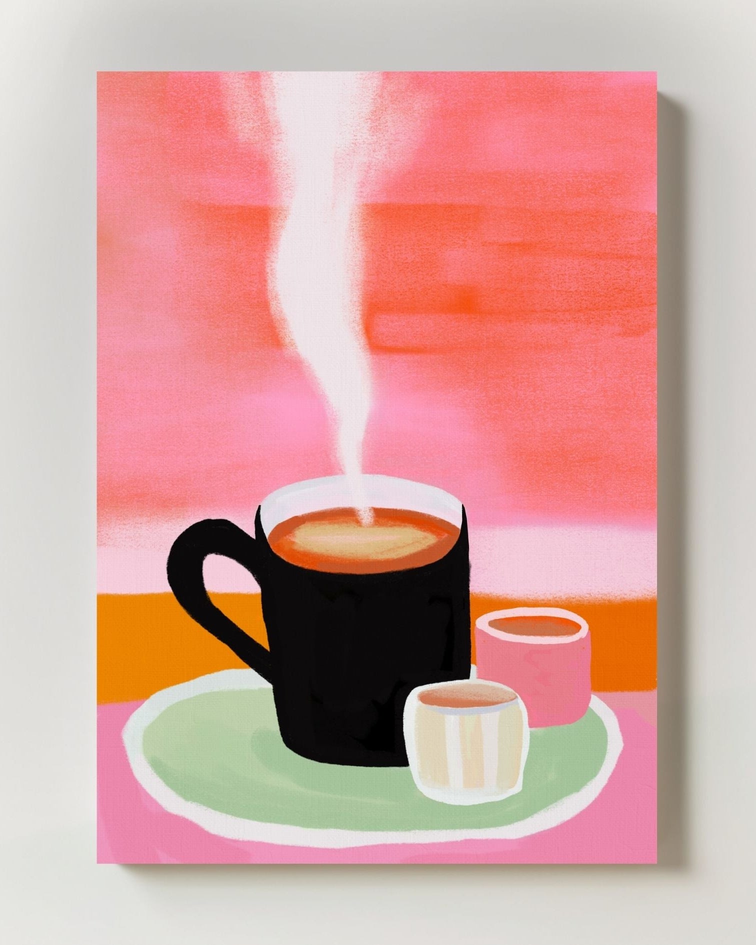 Cup of Calm Poster – Print Material Wandbild, moderne Kunst & Fine Art Print von Spawnd, handgefertigt & Made in Germany