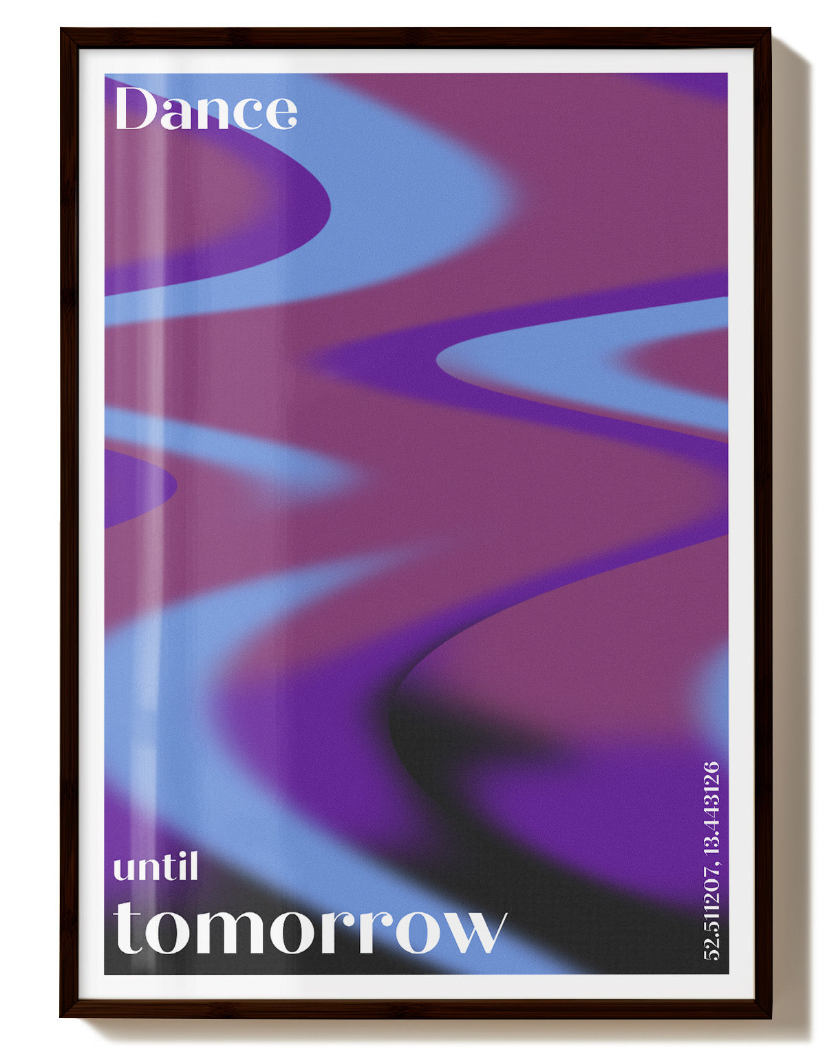 Dance until tomorrow Poster – Print Material Wandbild, moderne Kunst & Fine Art Print von Spawnd, handgefertigt & Made in Germany