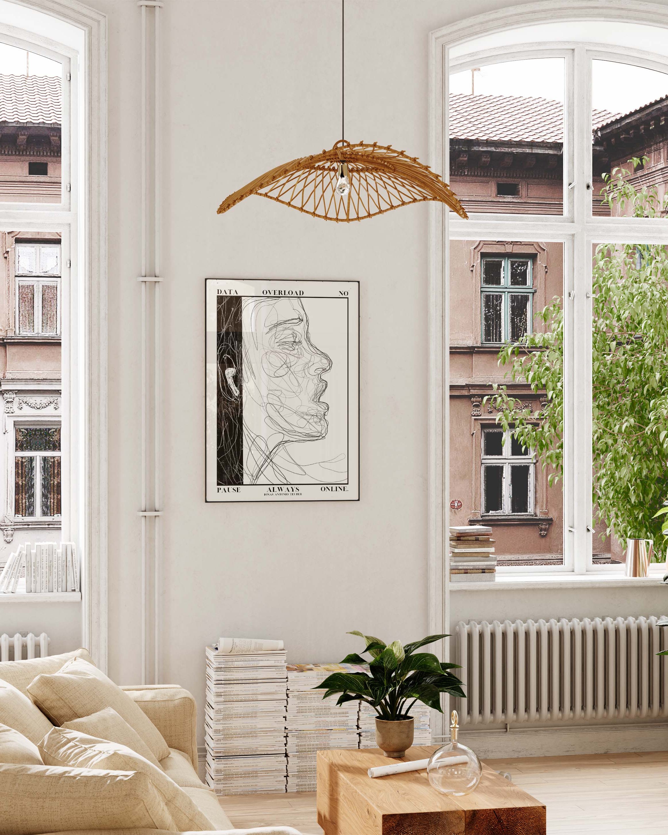 Data Overflow Poster – Print Material Wandbild, moderne Kunst & Fine Art Print von Spawnd, handgefertigt & Made in Germany
