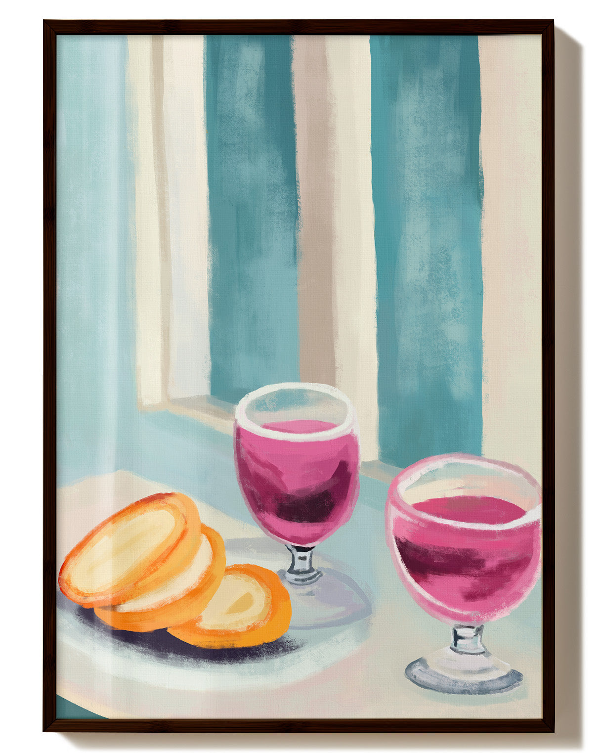 Des Pâtisseries Poster – Print Material Wandbild, moderne Kunst & Fine Art Print von Spawnd, handgefertigt & Made in Germany