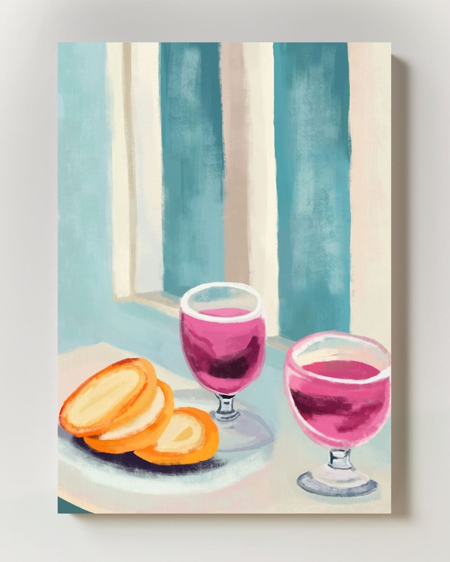 Des Pâtisseries Poster – Print Material Wandbild, moderne Kunst & Fine Art Print von Spawnd, handgefertigt & Made in Germany