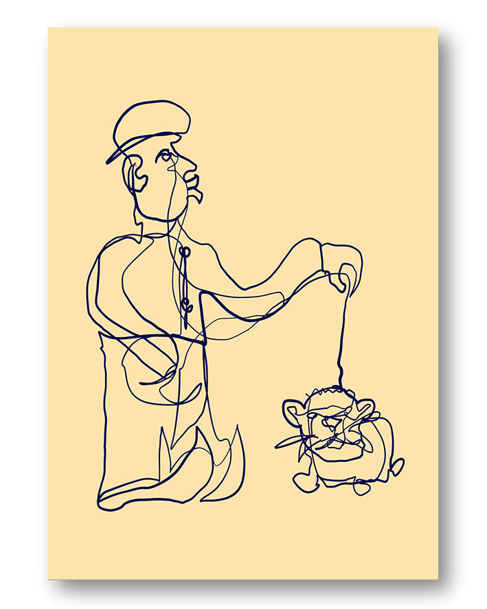 Doesn't bite Poster – Print Material Wandbild, moderne Kunst & Fine Art Print von Spawnd, handgefertigt & Made in Germany