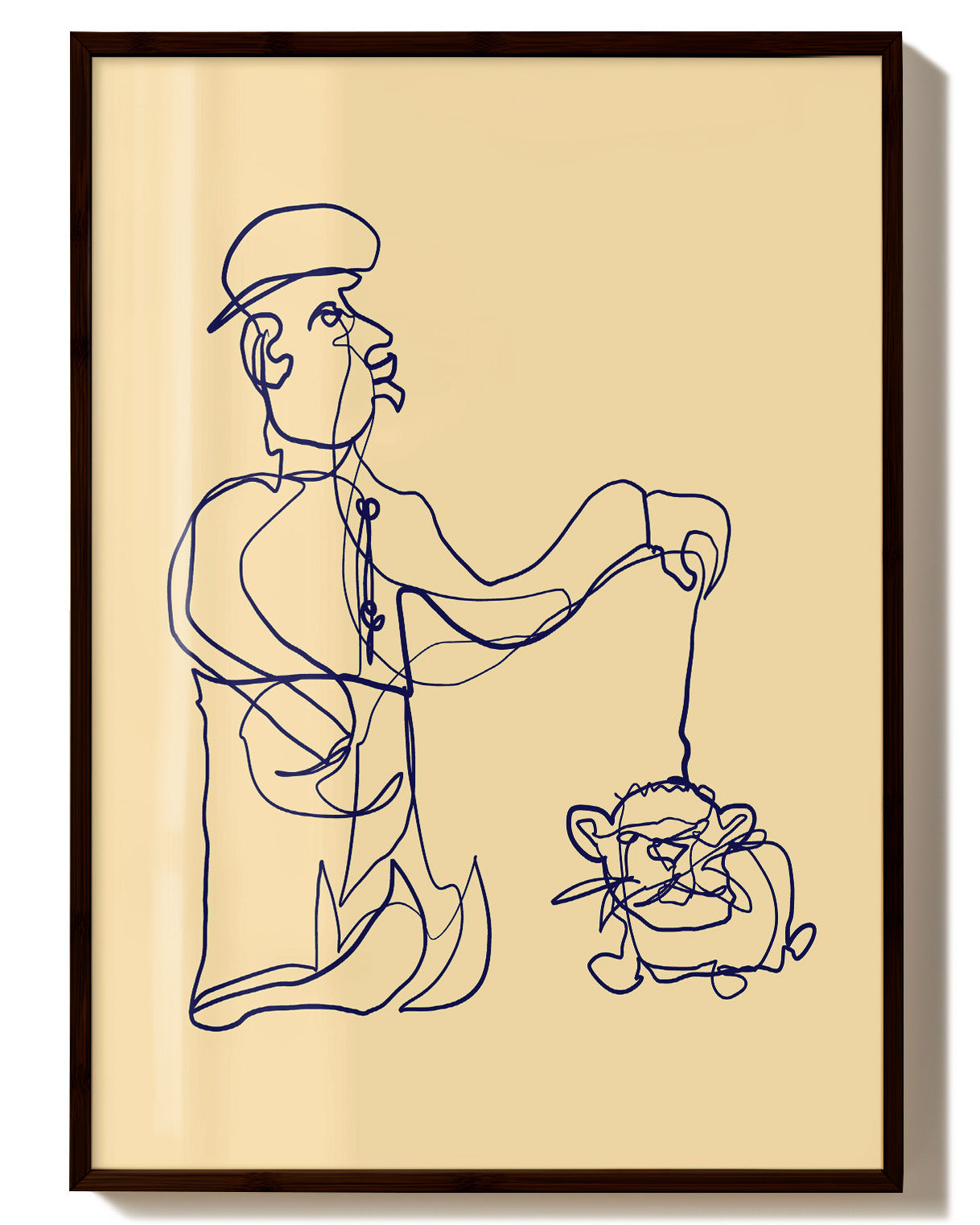 Doesn't bite Poster – Print Material Wandbild, moderne Kunst & Fine Art Print von Spawnd, handgefertigt & Made in Germany