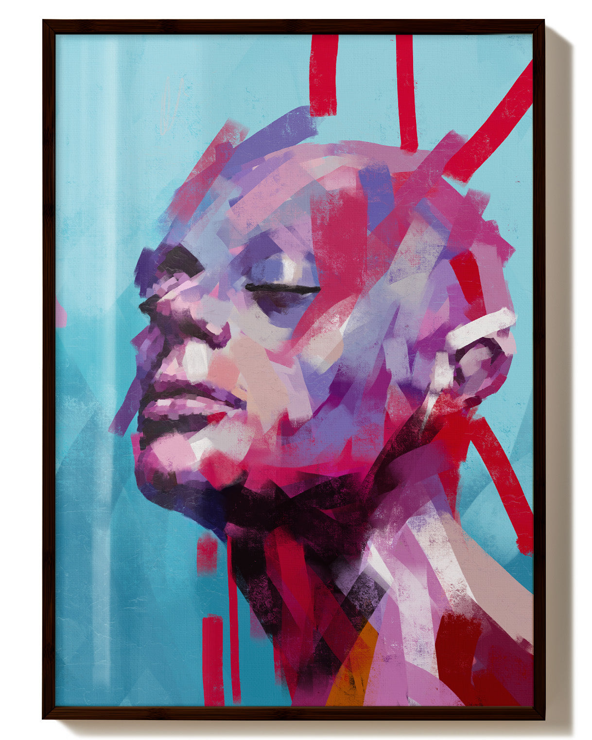 Drowning in Paint Poster – Print Material Wandbild, moderne Kunst & Fine Art Print von Spawnd, handgefertigt & Made in Germany