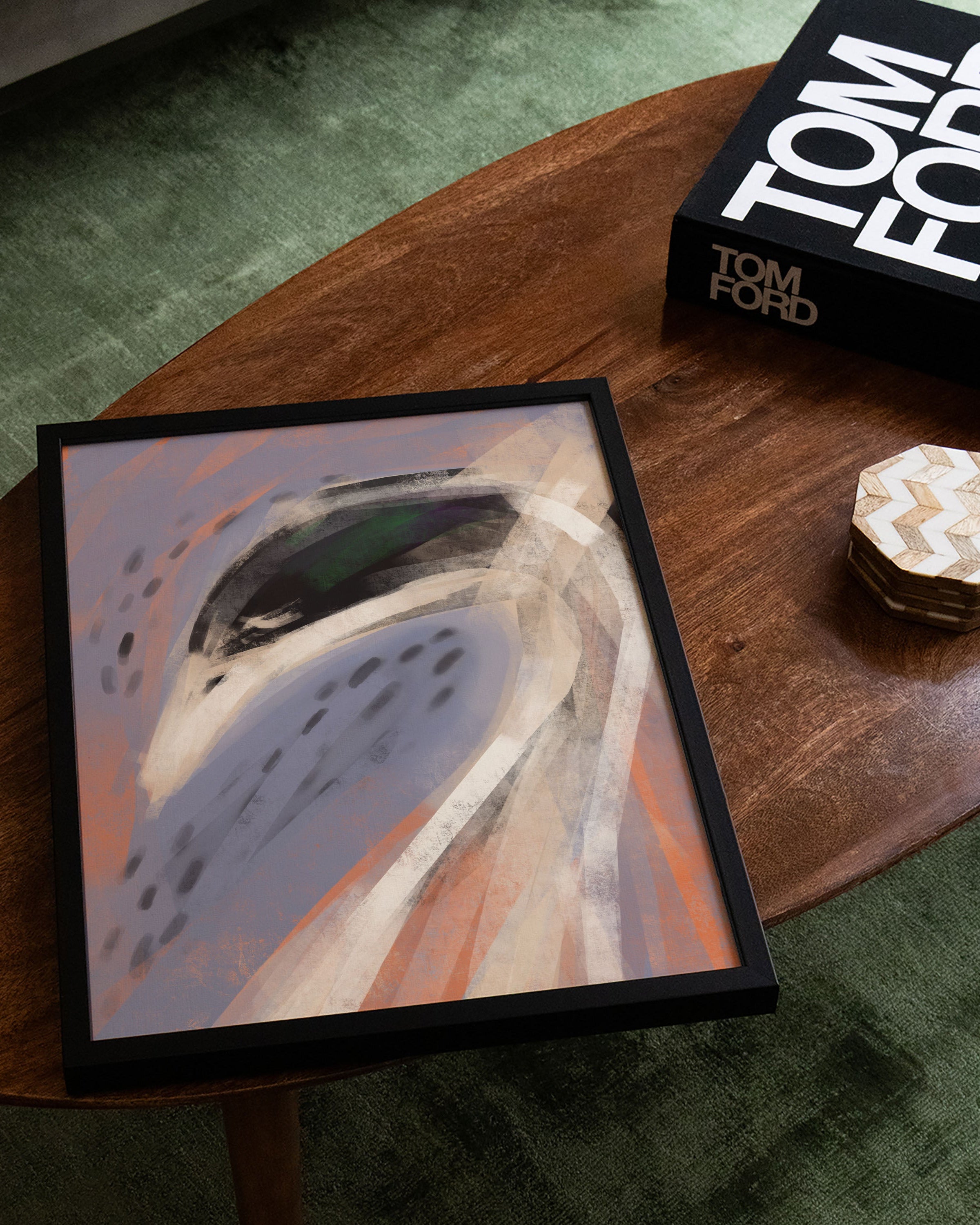 Duck Poster – Print Material Wandbild, moderne Kunst & Fine Art Print von Spawnd, handgefertigt & Made in Germany