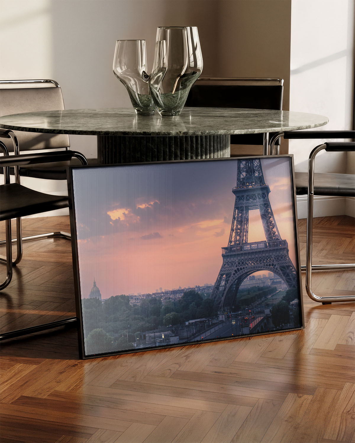 Eifeltower No.3 Poster – Print Material Wandbild, moderne Kunst & Fine Art Print von Spawnd, handgefertigt & Made in Germany