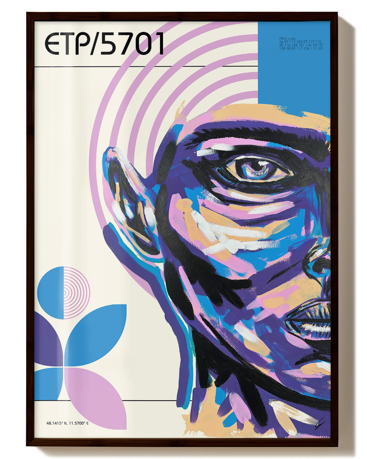ETP/5701 Poster – Print Material Wandbild, moderne Kunst & Fine Art Print von Spawnd, handgefertigt & Made in Germany
