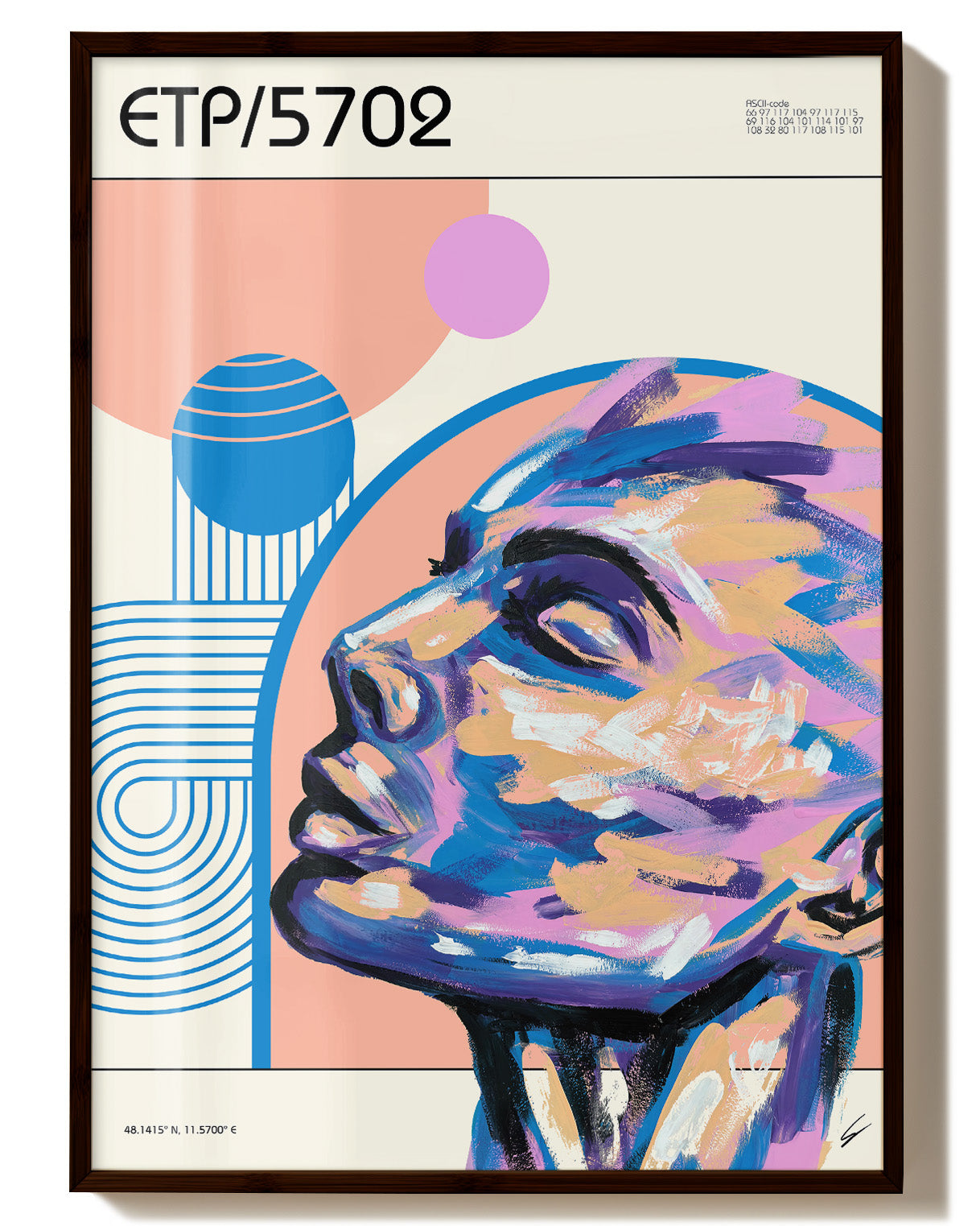 ETP/5702 Poster – Print Material Wandbild, moderne Kunst & Fine Art Print von Spawnd, handgefertigt & Made in Germany