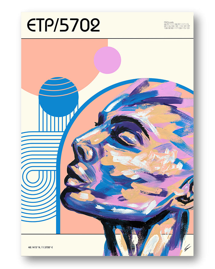 ETP/5702 Poster – Print Material Wandbild, moderne Kunst & Fine Art Print von Spawnd, handgefertigt & Made in Germany