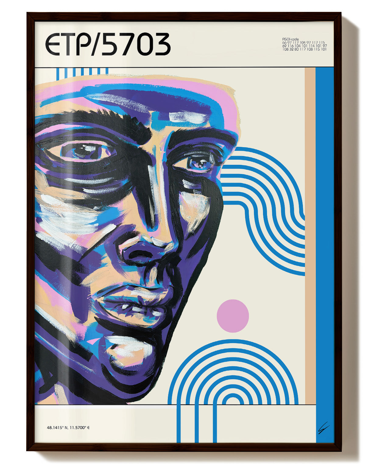 ETP/5703 Poster – Print Material Wandbild, moderne Kunst & Fine Art Print von Spawnd, handgefertigt & Made in Germany