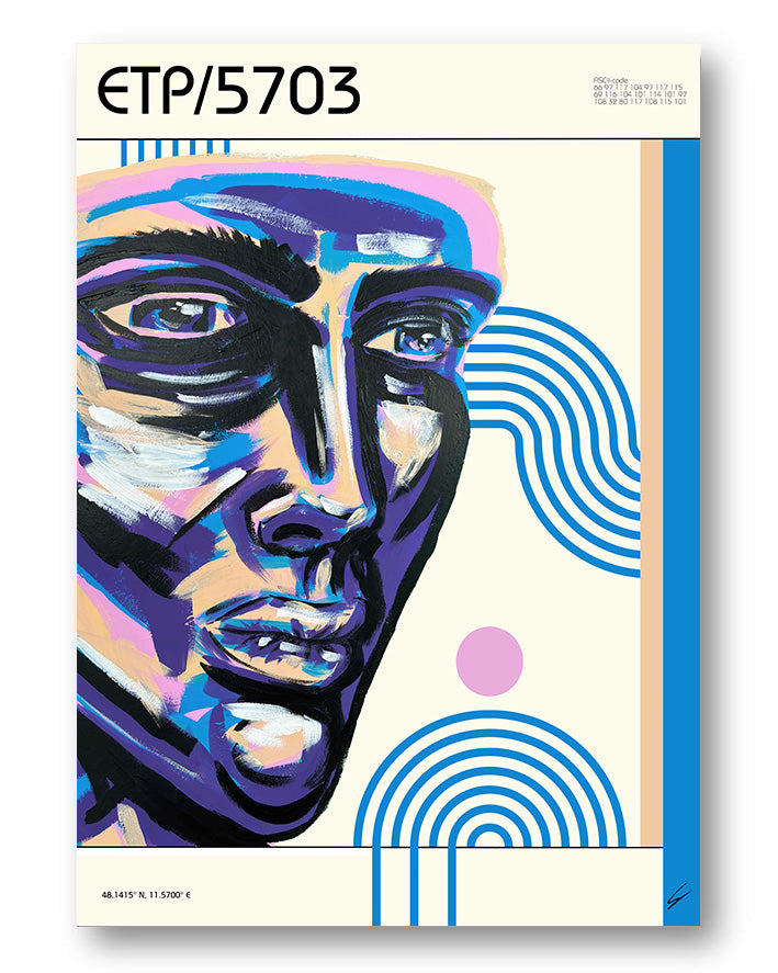ETP/5703 Poster – Print Material Wandbild, moderne Kunst & Fine Art Print von Spawnd, handgefertigt & Made in Germany