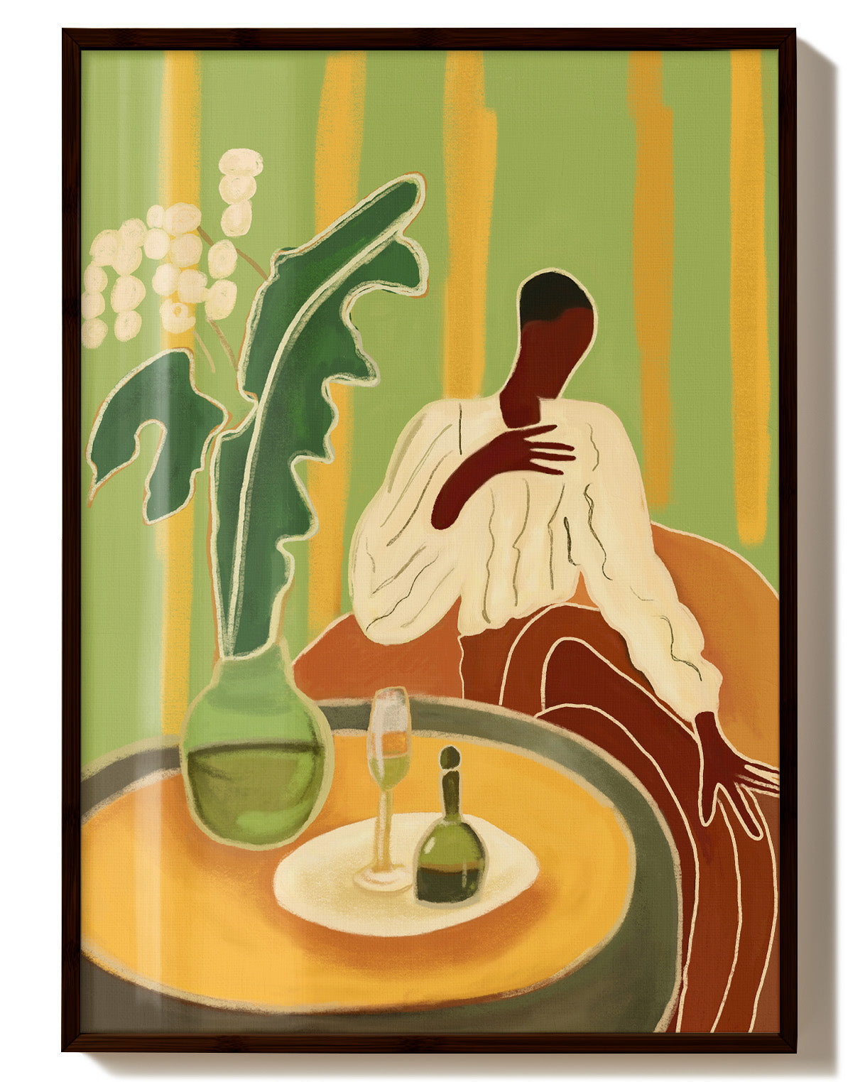 Evening Poster – Print Material Wandbild, moderne Kunst & Fine Art Print von Spawnd, handgefertigt & Made in Germany