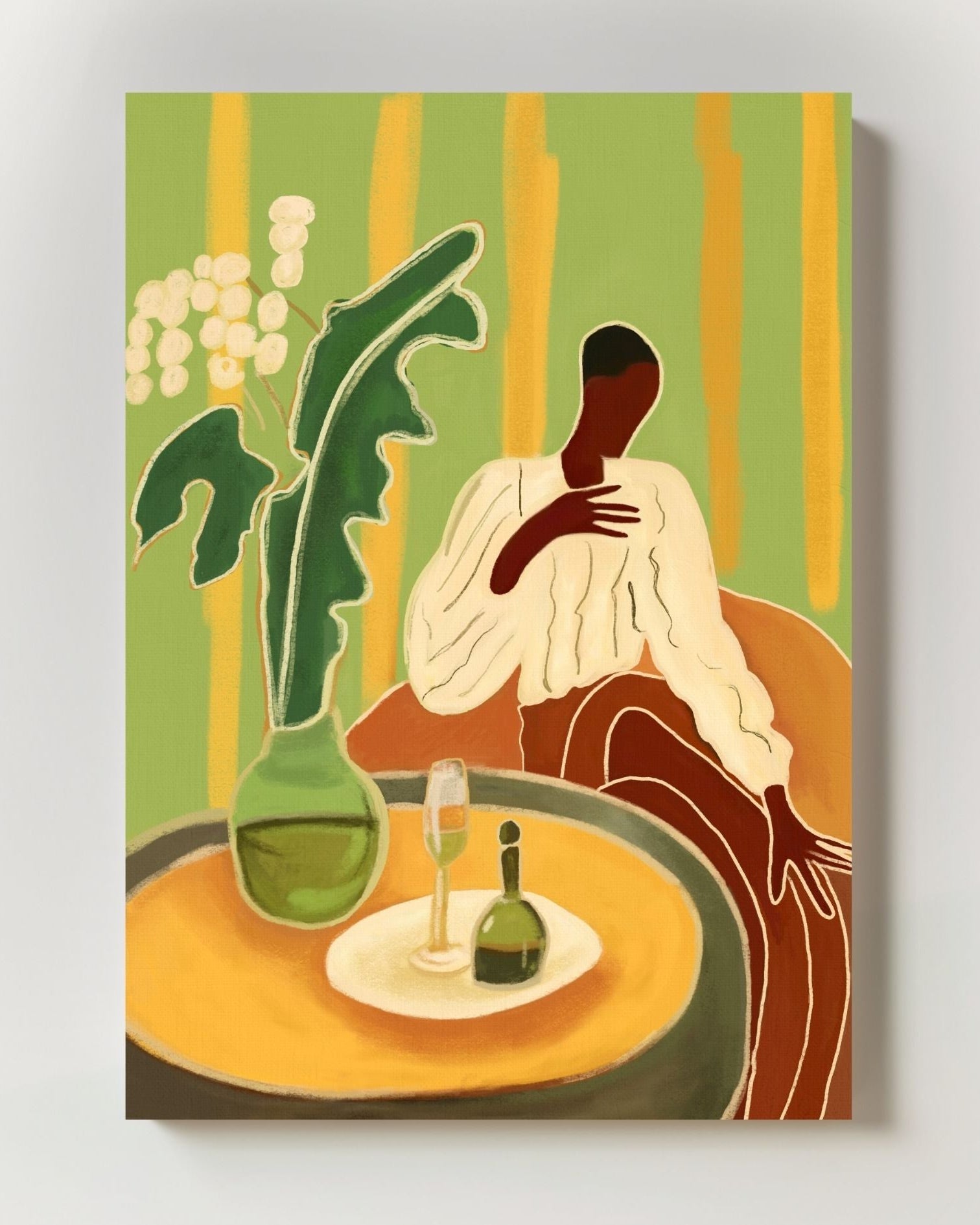Evening Poster – Print Material Wandbild, moderne Kunst & Fine Art Print von Spawnd, handgefertigt & Made in Germany