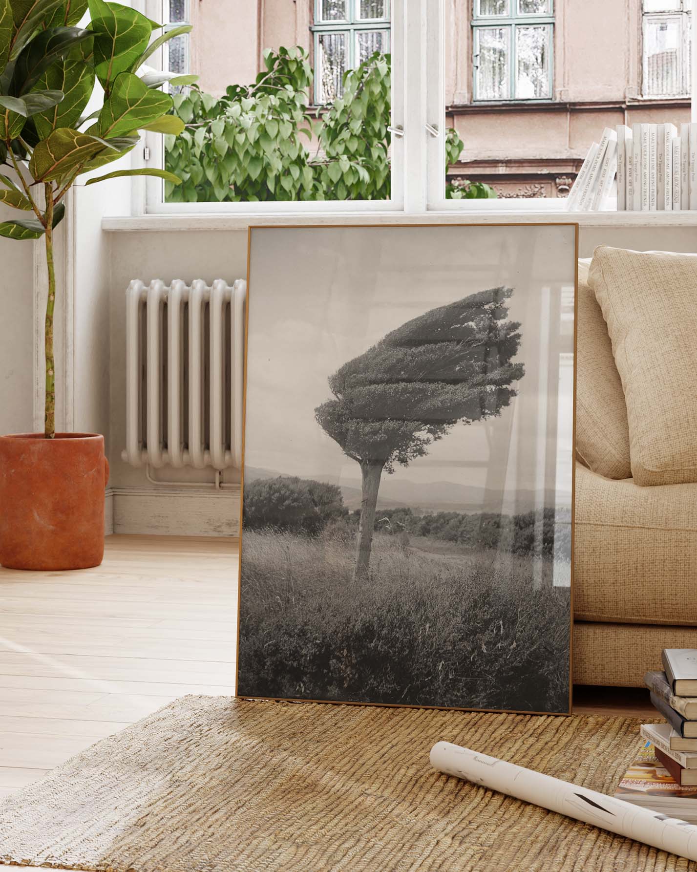 Fighting Tree Poster – Print Material Wandbild, moderne Kunst & Fine Art Print von Spawnd, handgefertigt & Made in Germany