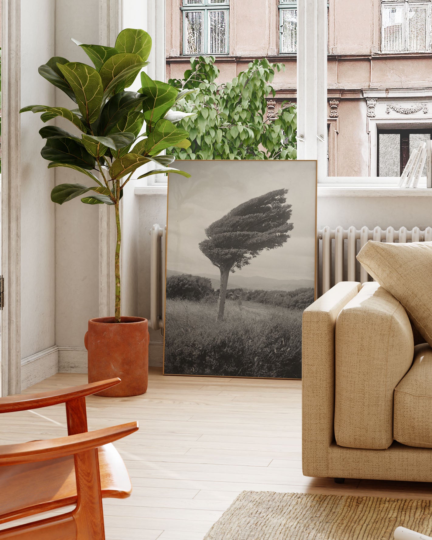 Fighting Tree Poster – Print Material Wandbild, moderne Kunst & Fine Art Print von Spawnd, handgefertigt & Made in Germany