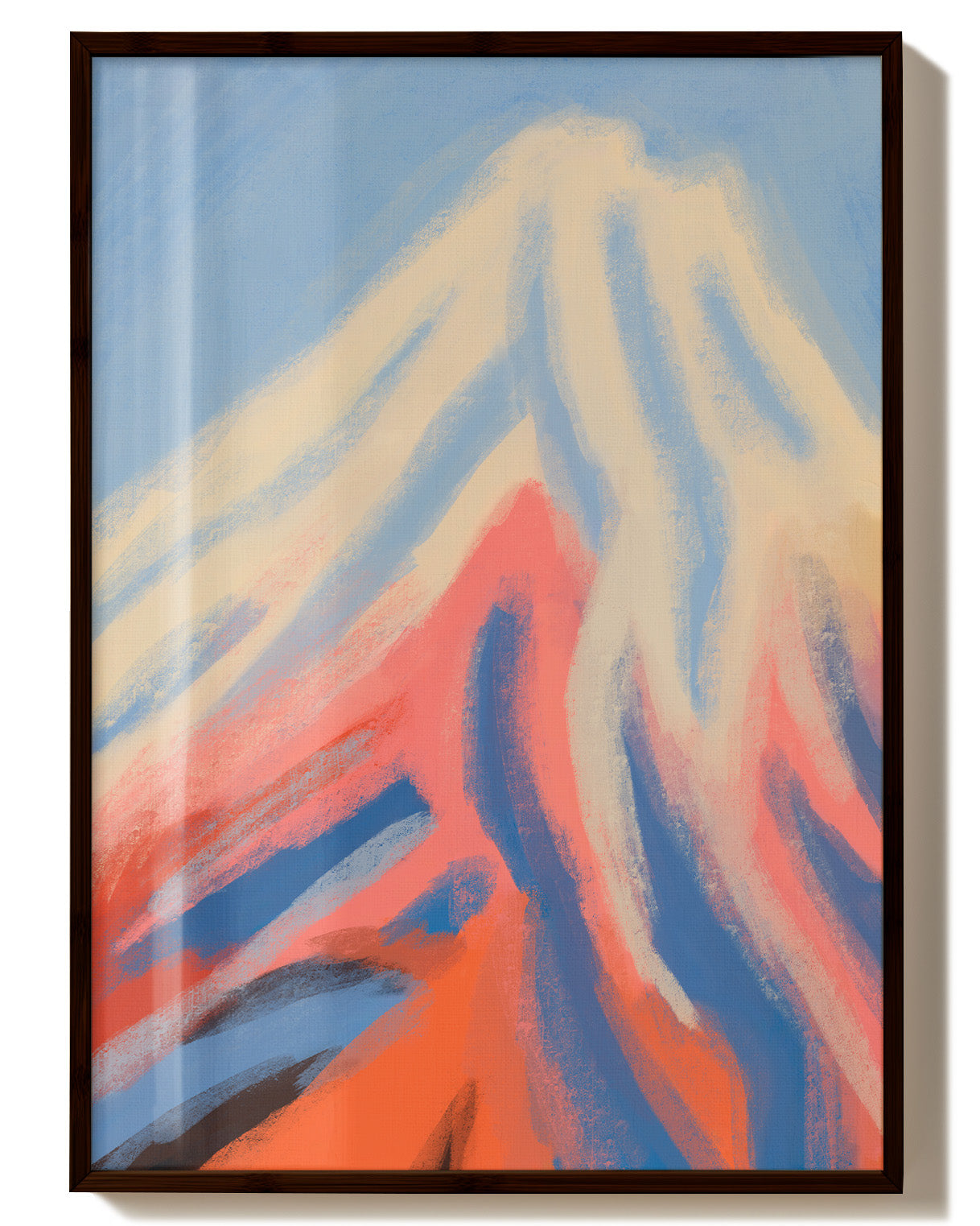 Fire Beneath Snow Poster – Print Material Wandbild, moderne Kunst & Fine Art Print von Spawnd, handgefertigt & Made in Germany