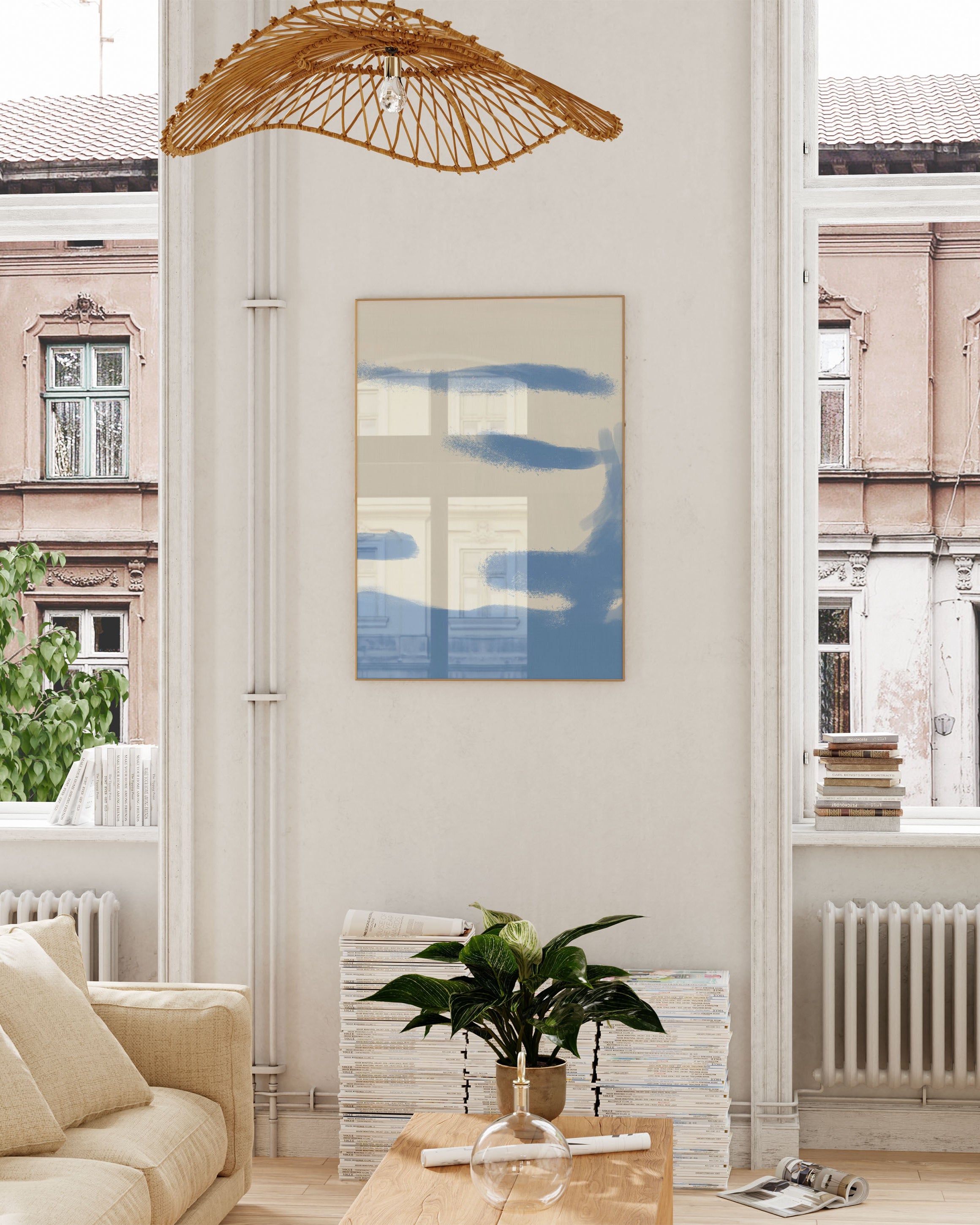 Flom Poster – Print Material Wandbild, moderne Kunst & Fine Art Print von Spawnd, handgefertigt & Made in Germany