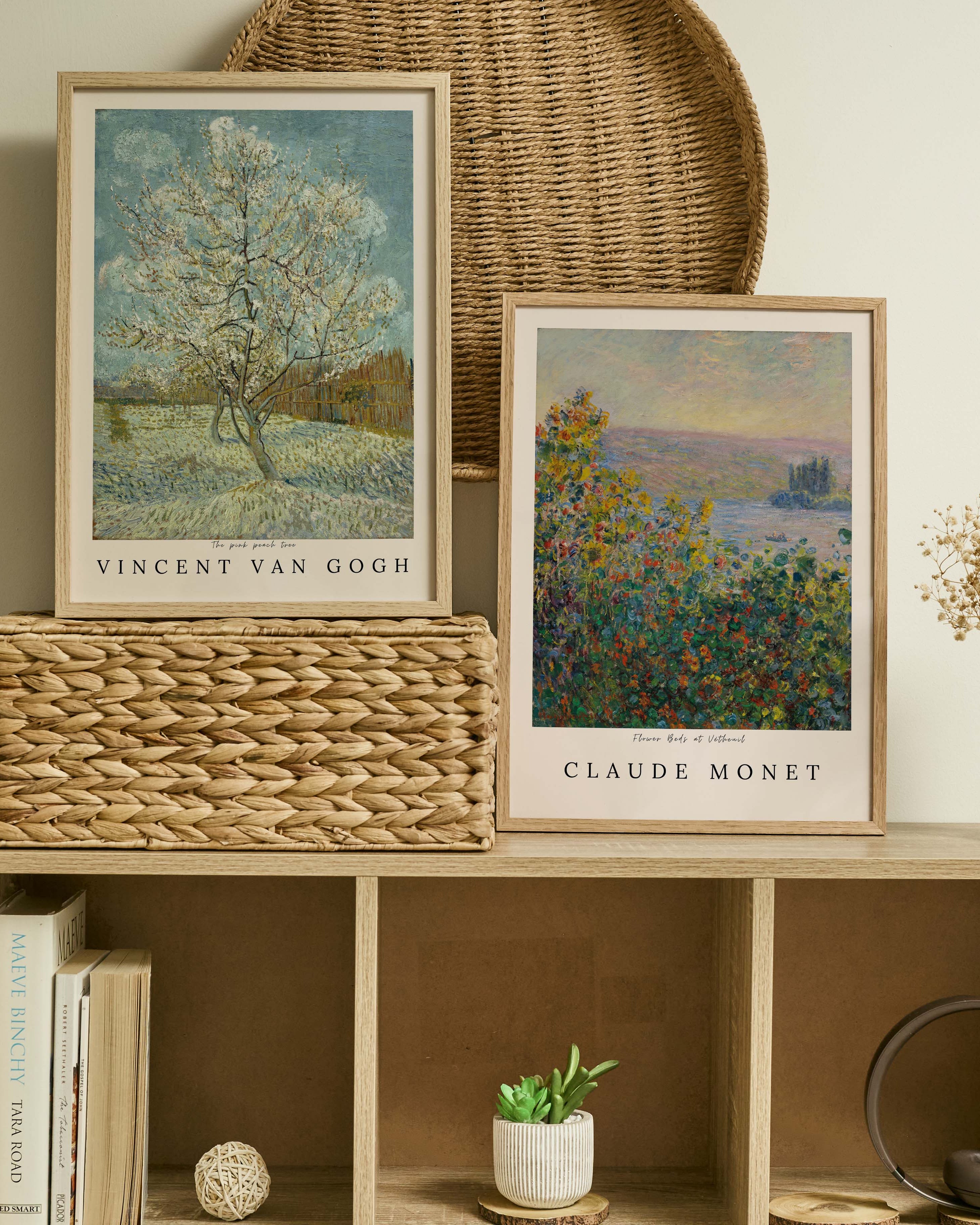 Flower Beds at Vétheuil Poster – FineArt Wandbild, moderne Kunst & Fine Art Print von Spawnd, handgefertigt & Made in Germany