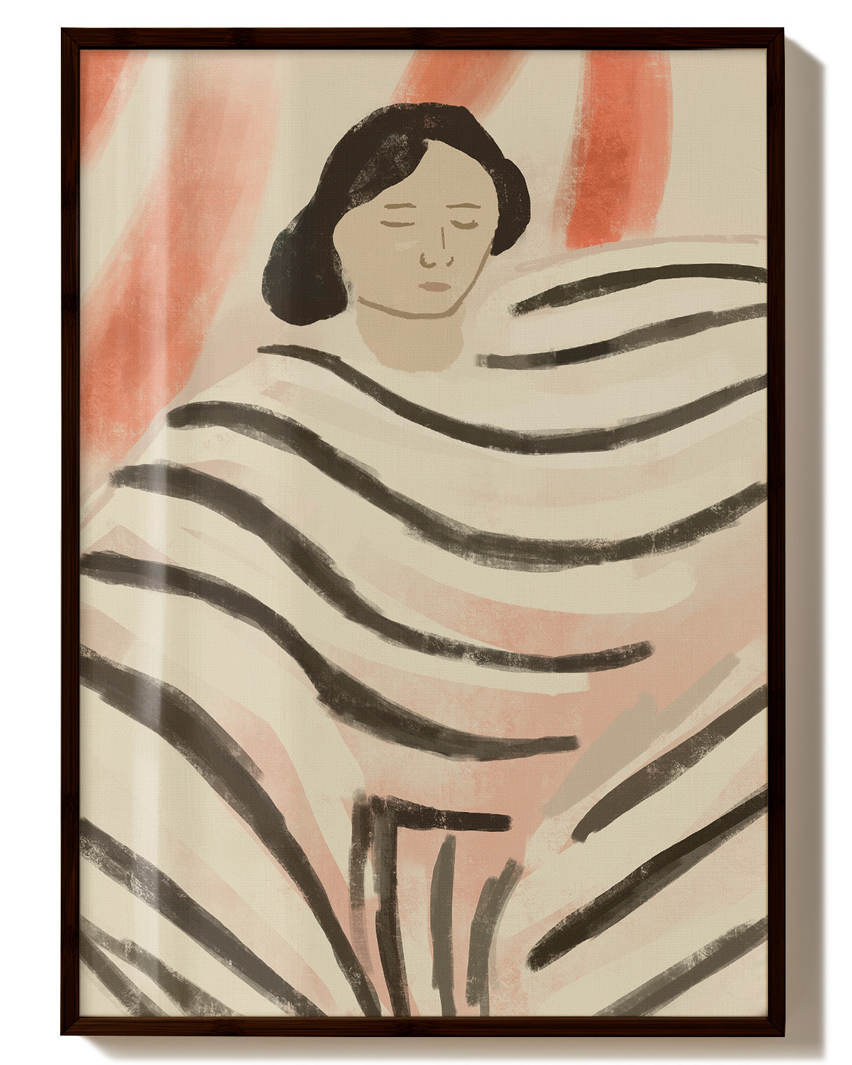 Folded Thoughts Poster – Print Material Wandbild, moderne Kunst & Fine Art Print von Spawnd, handgefertigt & Made in Germany