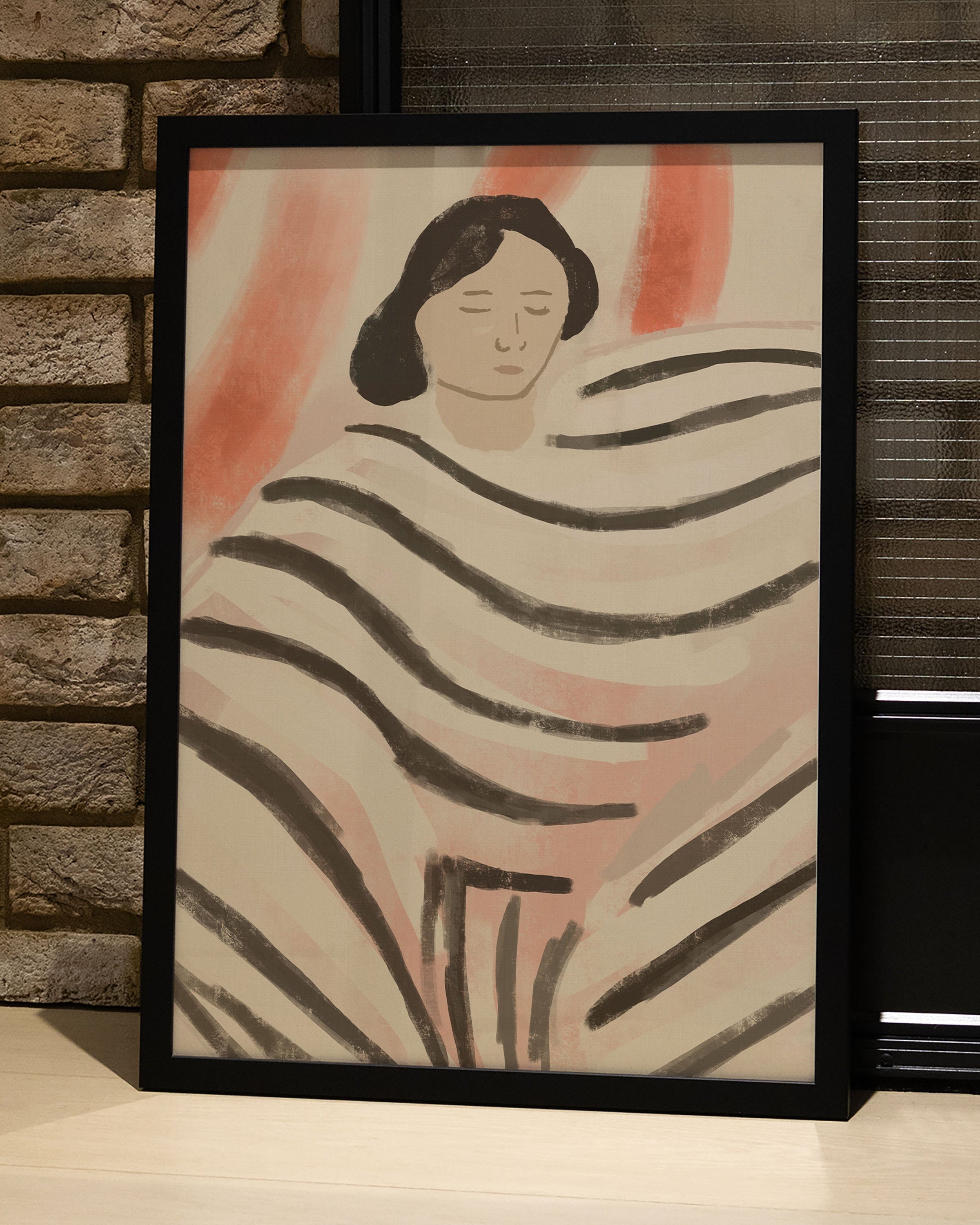 Folded Thoughts Poster – Print Material Wandbild, moderne Kunst & Fine Art Print von Spawnd, handgefertigt & Made in Germany
